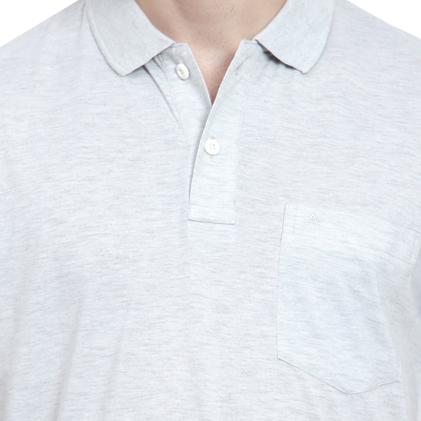Men's Casual Solid Cotton Hosiery Polo TShirt with Chest Pocket