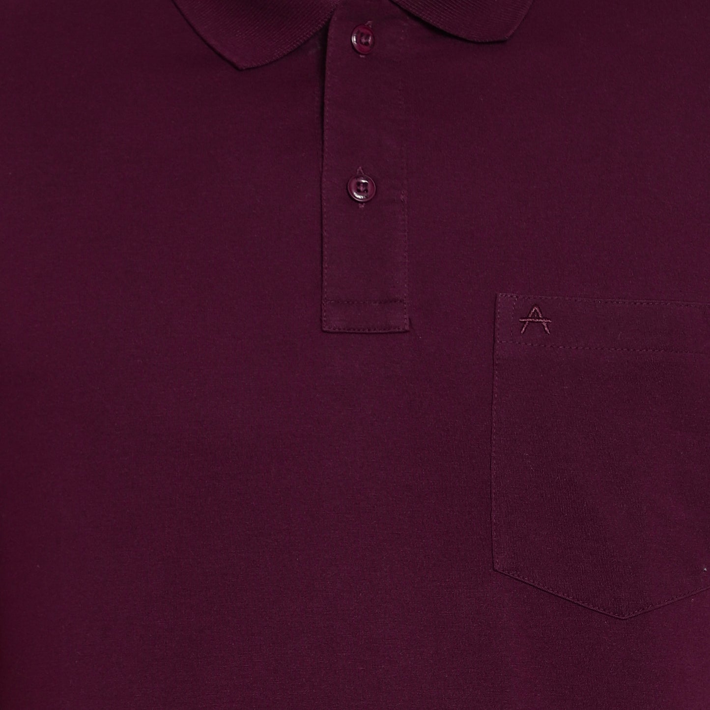Men's Casual Solid Cotton Hosiery Polo TShirt with Chest Pocket