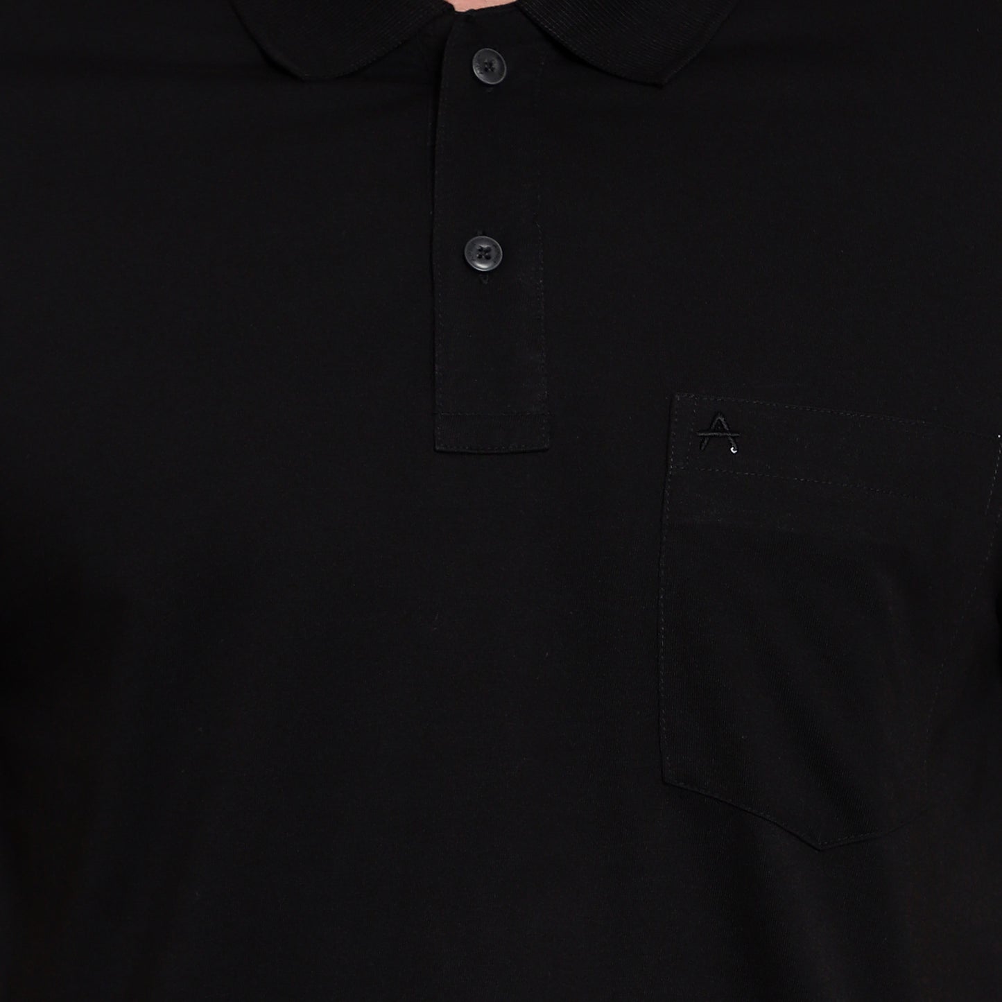 Men's Casual Solid Cotton Hosiery Polo TShirt with Chest Pocket