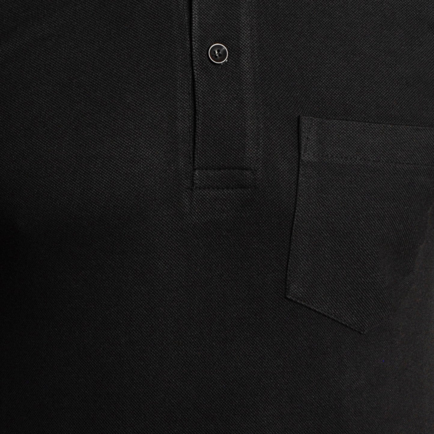 Casual Solid Matty Polo T-Shirt with Chest Pocket - 1004 HS