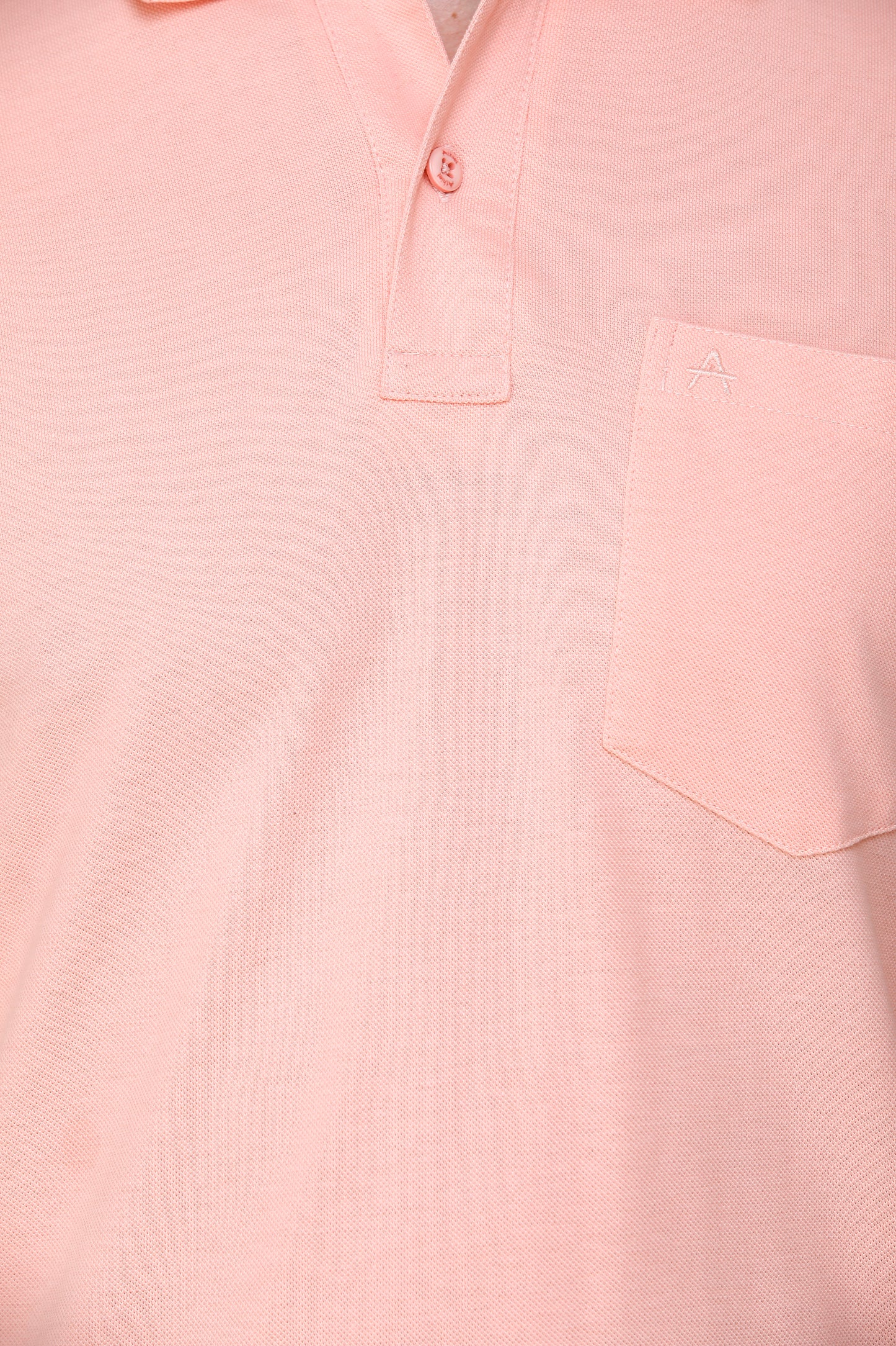 Men's Casual Solid Cotton Hosiery Polo TShirt with Chest Pocket