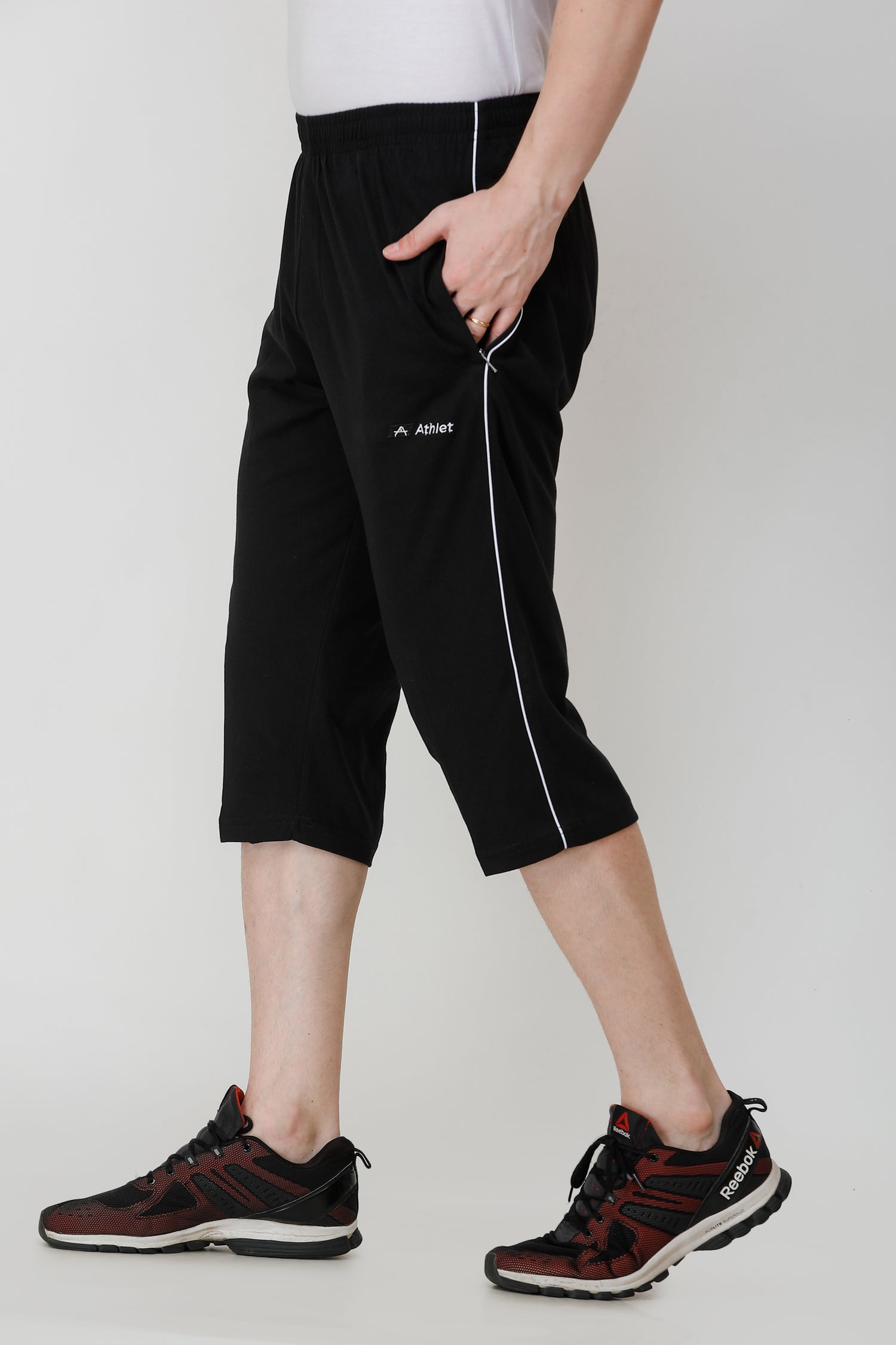 Cotton Hosiery 3/4 Length Capris - 310