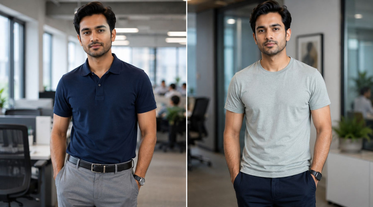 Polo vs Round Neck T-Shirts