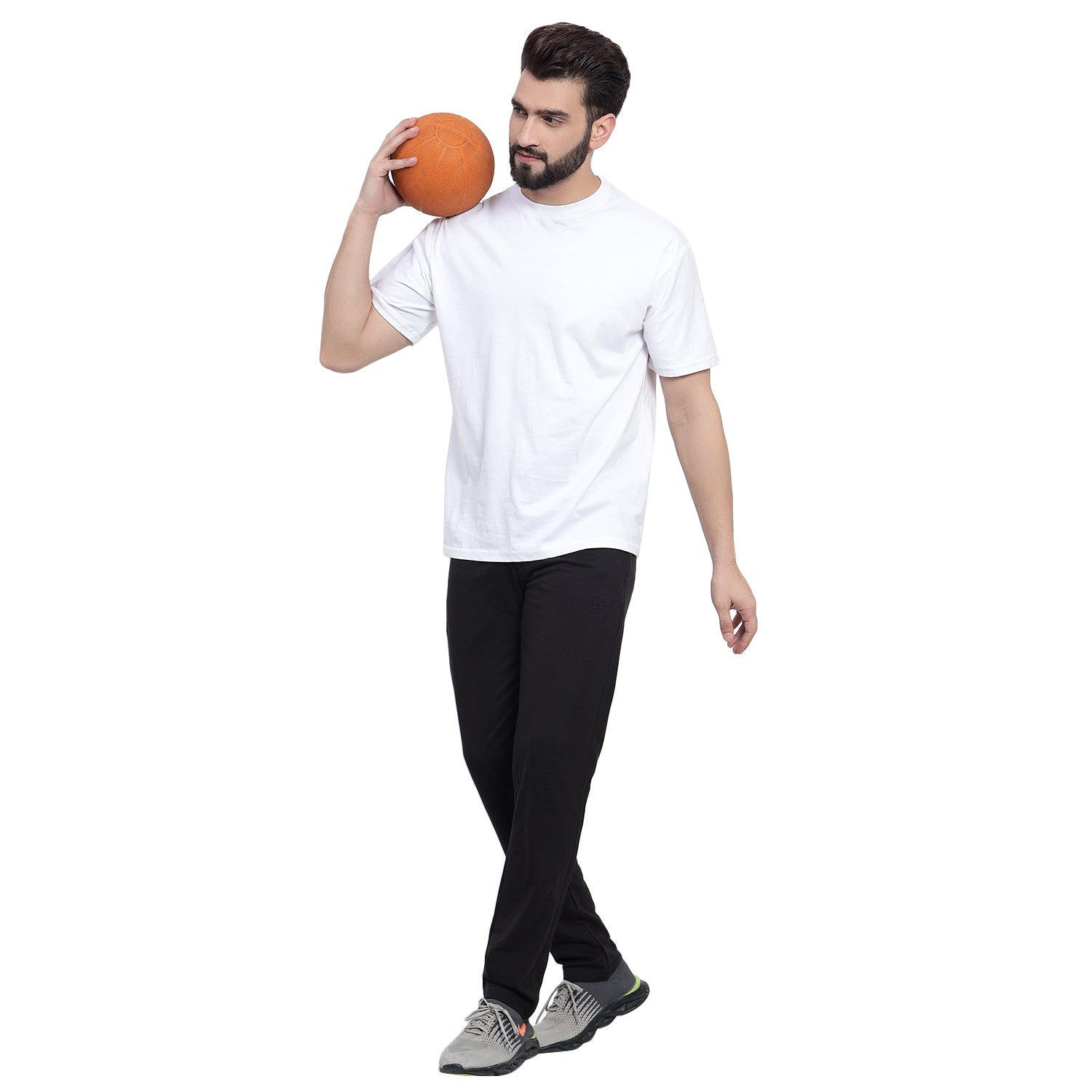 Men's Premium Cotton Terry Lounge Track Pants - 686