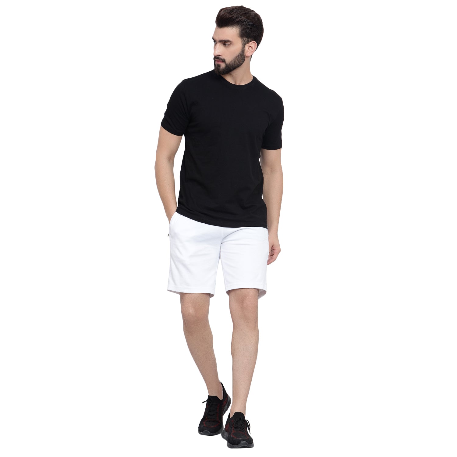 Essential Solid Bermuda Shorts - 102