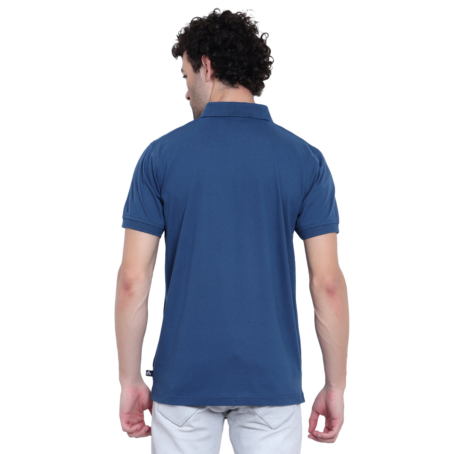 Men's Casual Solid Cotton Polo T-Shirt - 1003 HS
