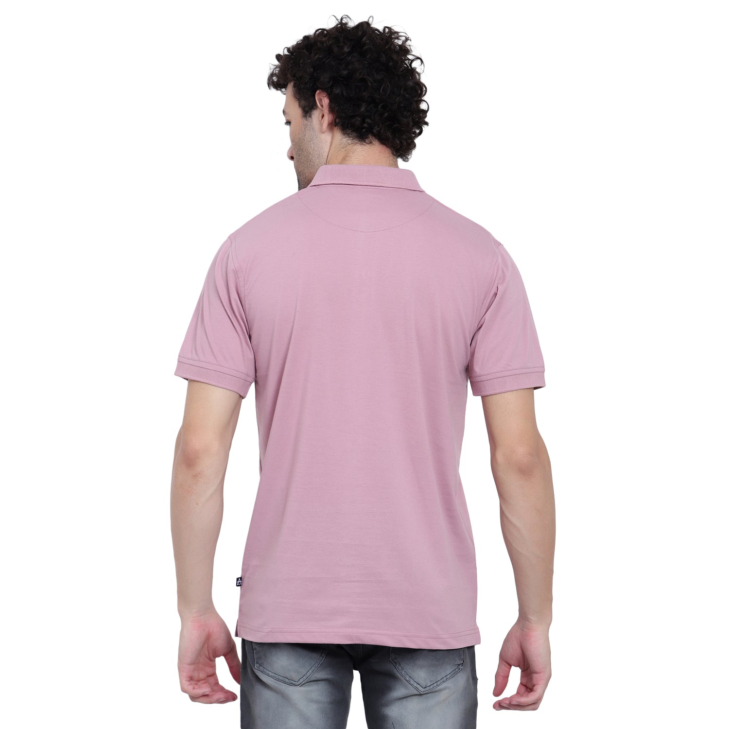 Men's Casual Solid Cotton Polo T-Shirt - 1003 HS