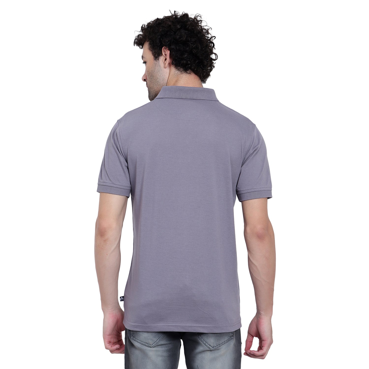Men's Casual Solid Cotton Polo T-Shirt - 1003 HS