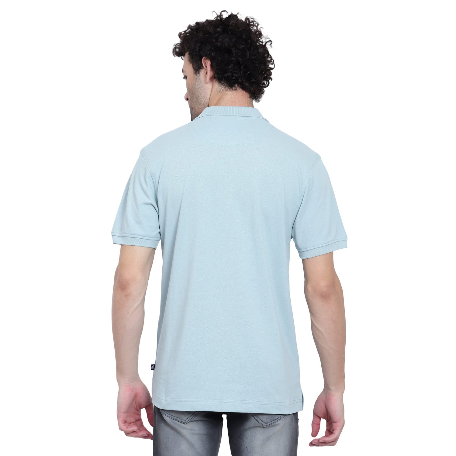 Casual Solid Matty Polo TShirt Chest Pocket - 1004 HS