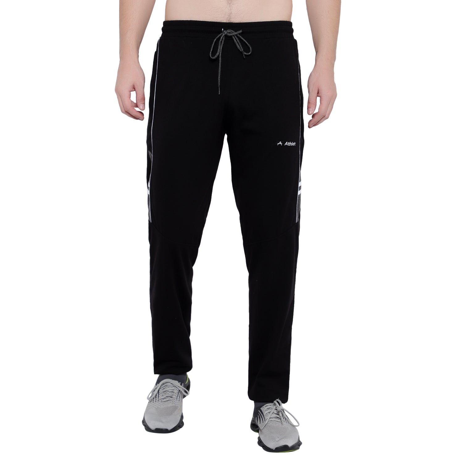 Men’s Cotton Track Pants – Regular Fit, Zipper Pockets, Minimal Design 608