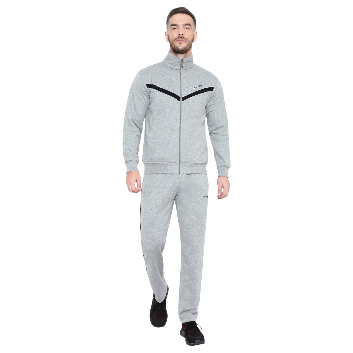 Full-Zip Contrast Tracksuit Set - 8020
