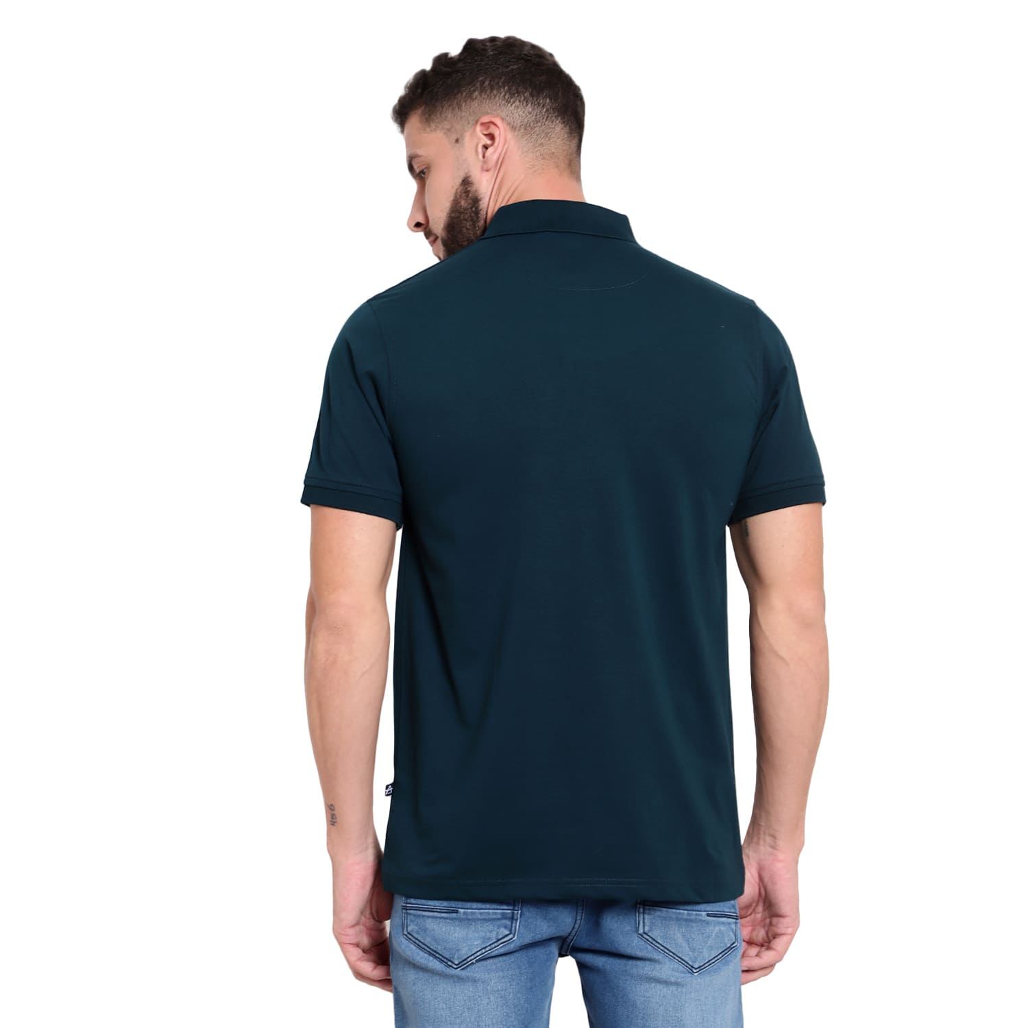 Men's Casual Solid Cotton Polo T-Shirt - 1003 HS
