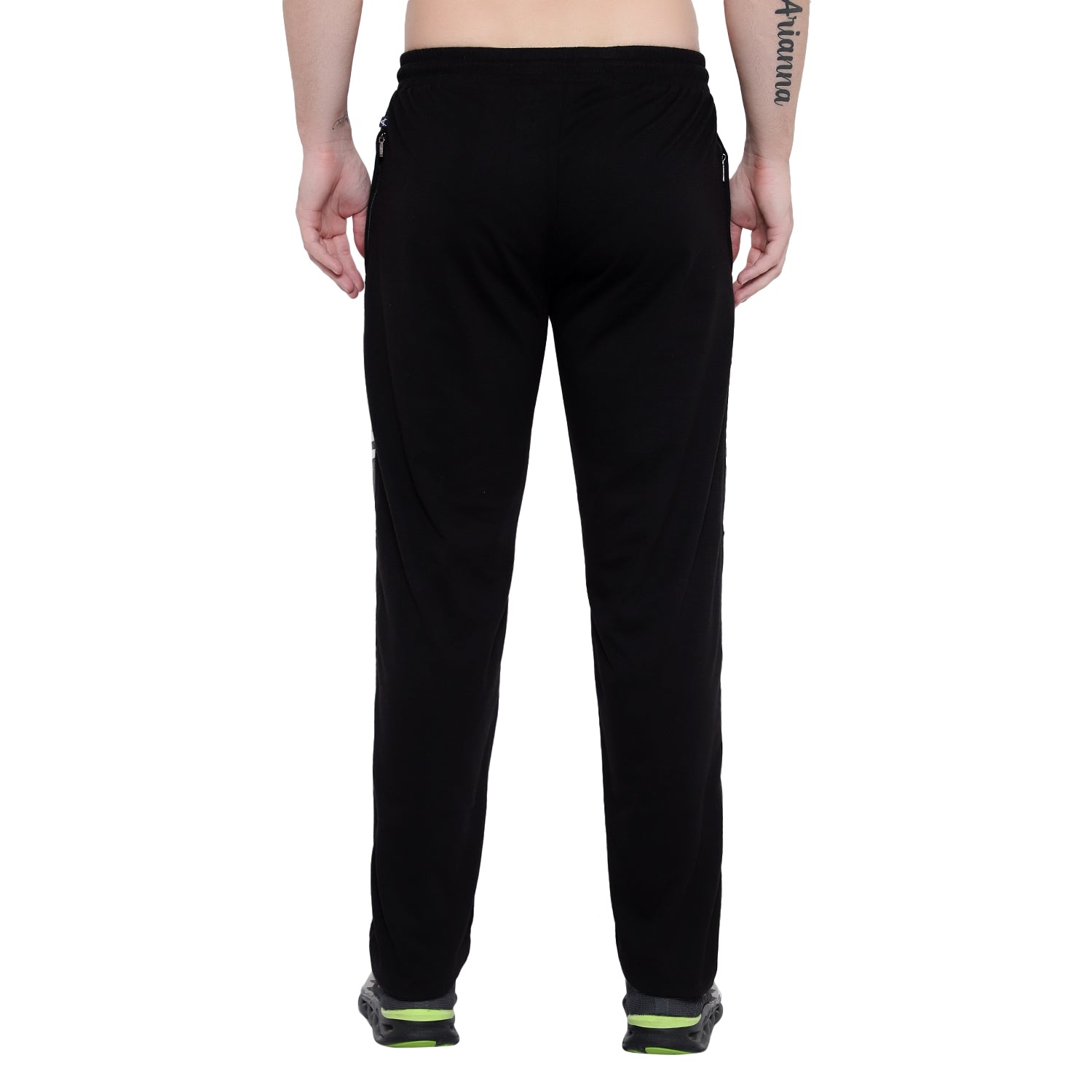 Men’s Cotton Track Pants – Regular Fit, Zipper Pockets, Minimal Design 608