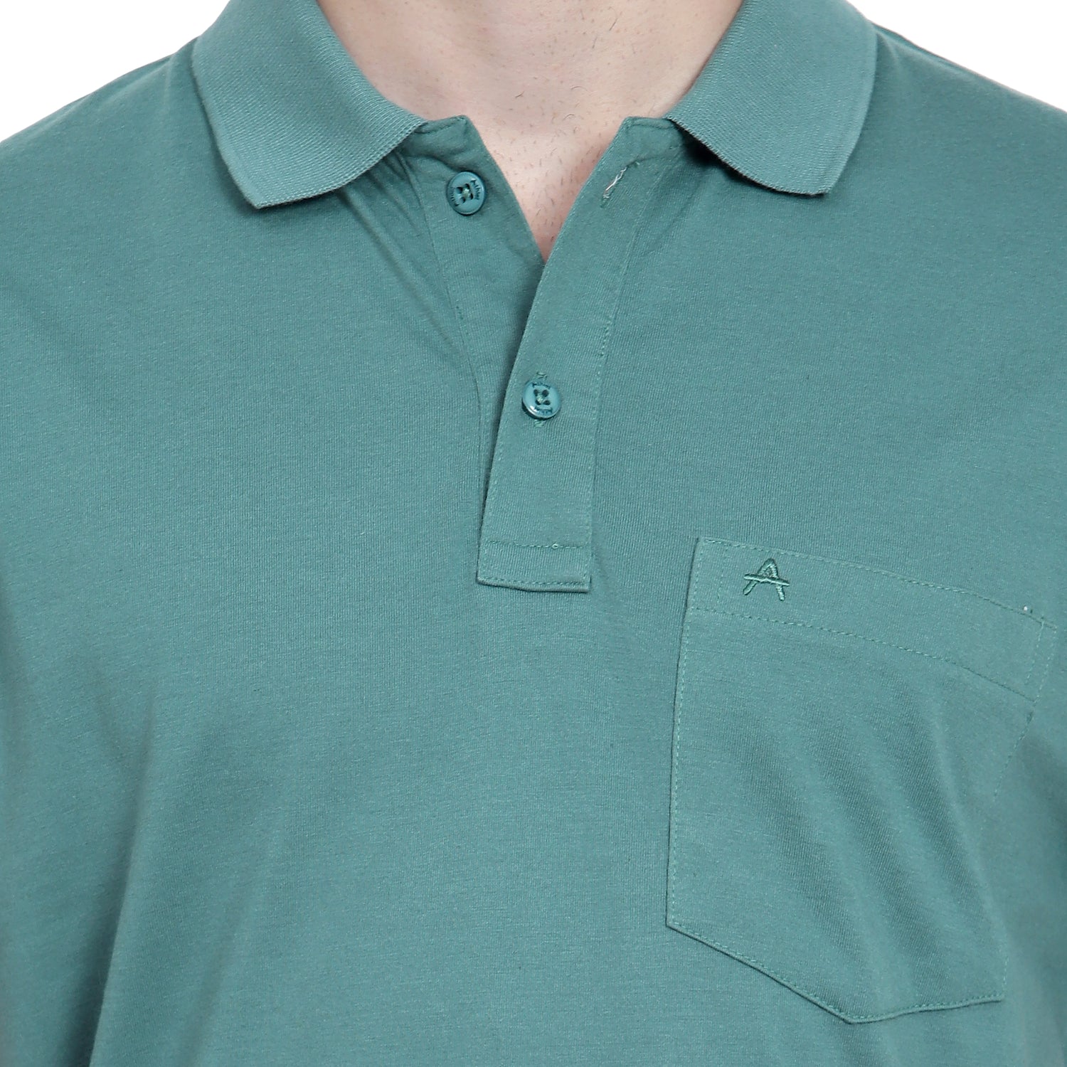 Men's Casual Solid Cotton Polo T-Shirt - 1003 HS