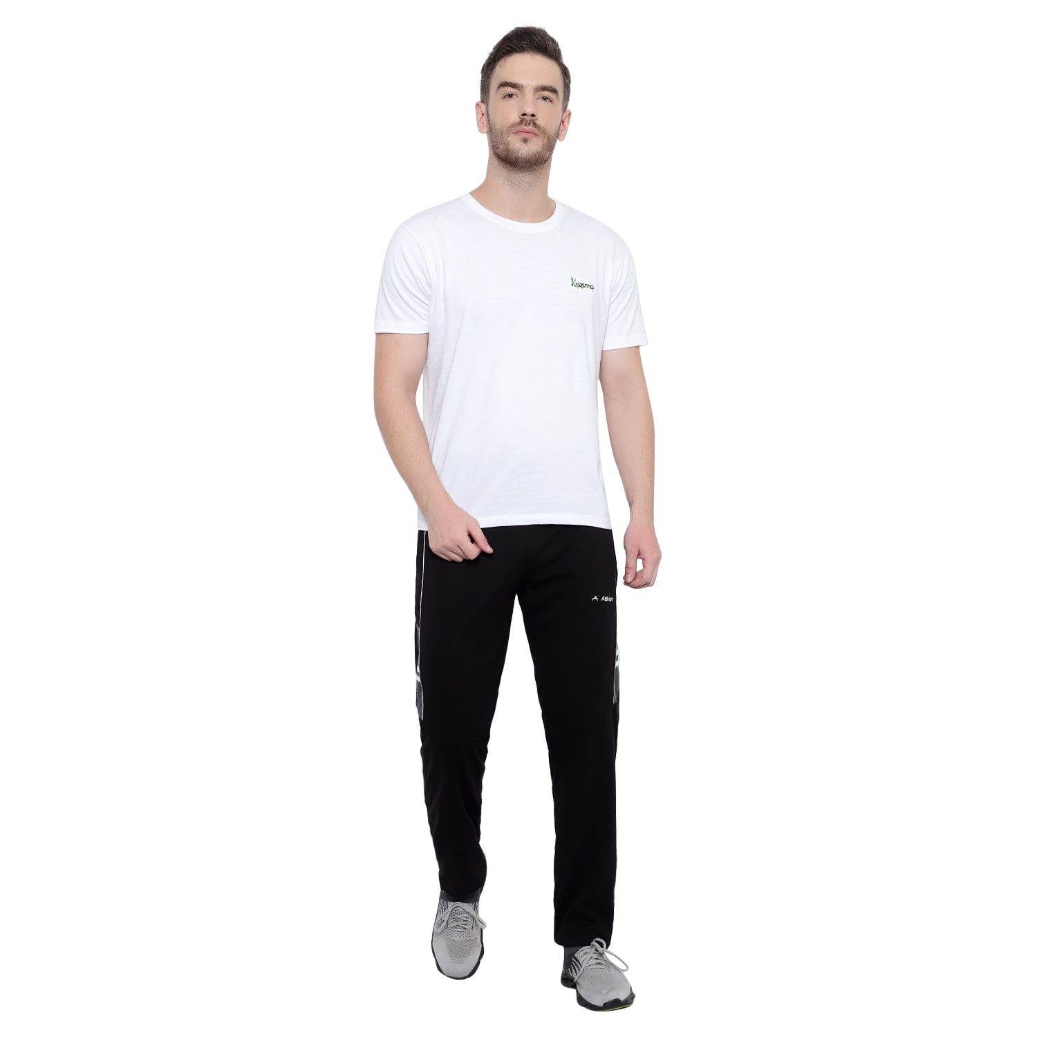 Men’s Cotton Track Pants – Regular Fit, Zipper Pockets, Minimal Design 608