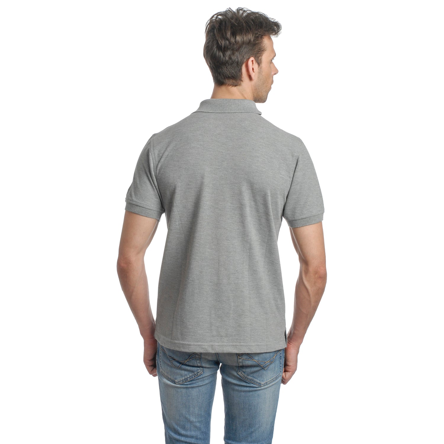 Casual Solid Matty Polo TShirt Chest Pocket - 1004 HS