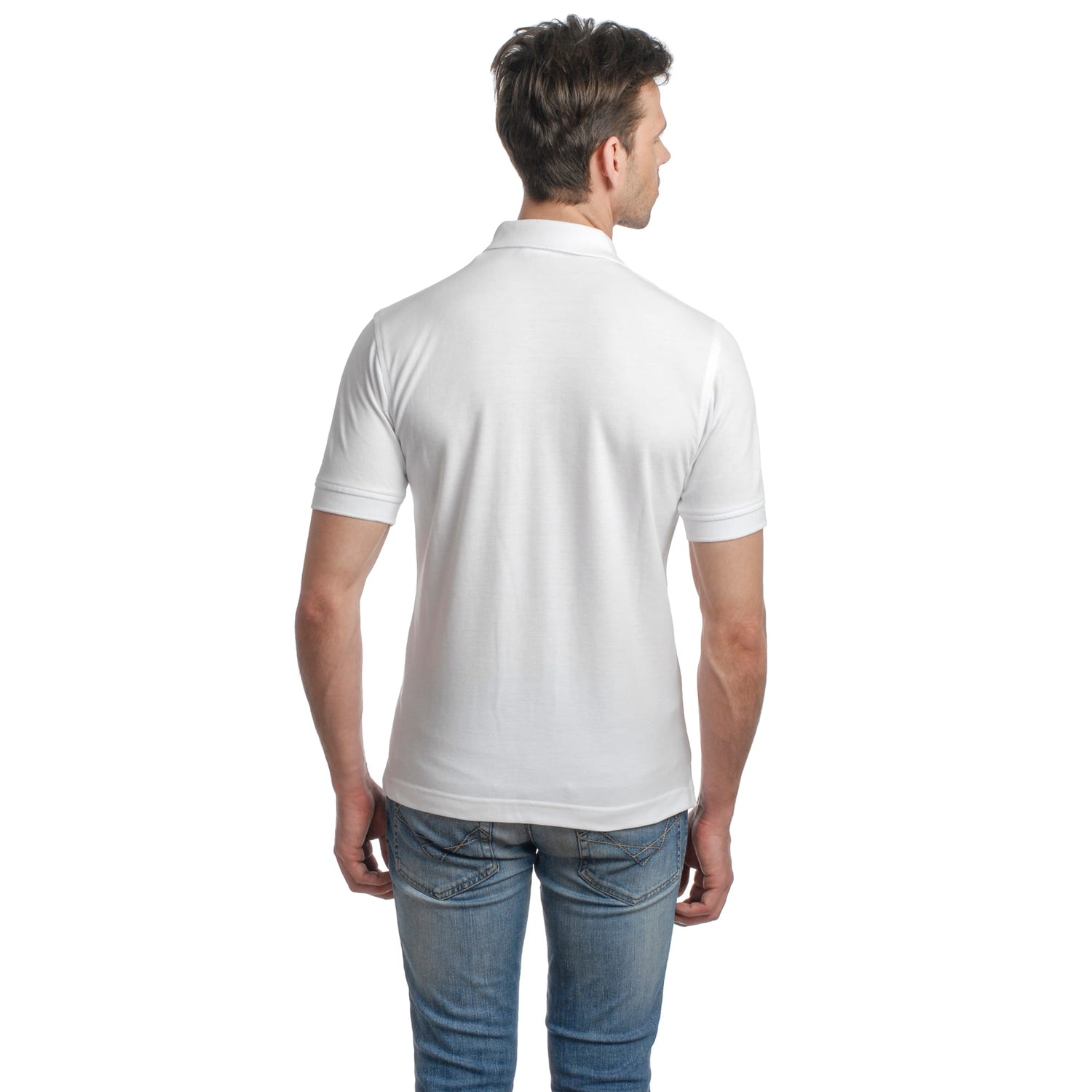 Casual Solid Matty Polo TShirt Chest Pocket - 1004 HS