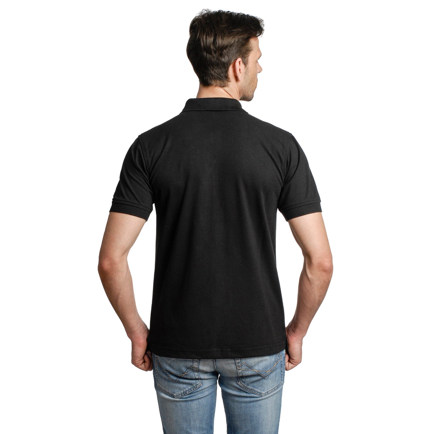 Casual Solid Matty Polo TShirt Chest Pocket - 1004 HS