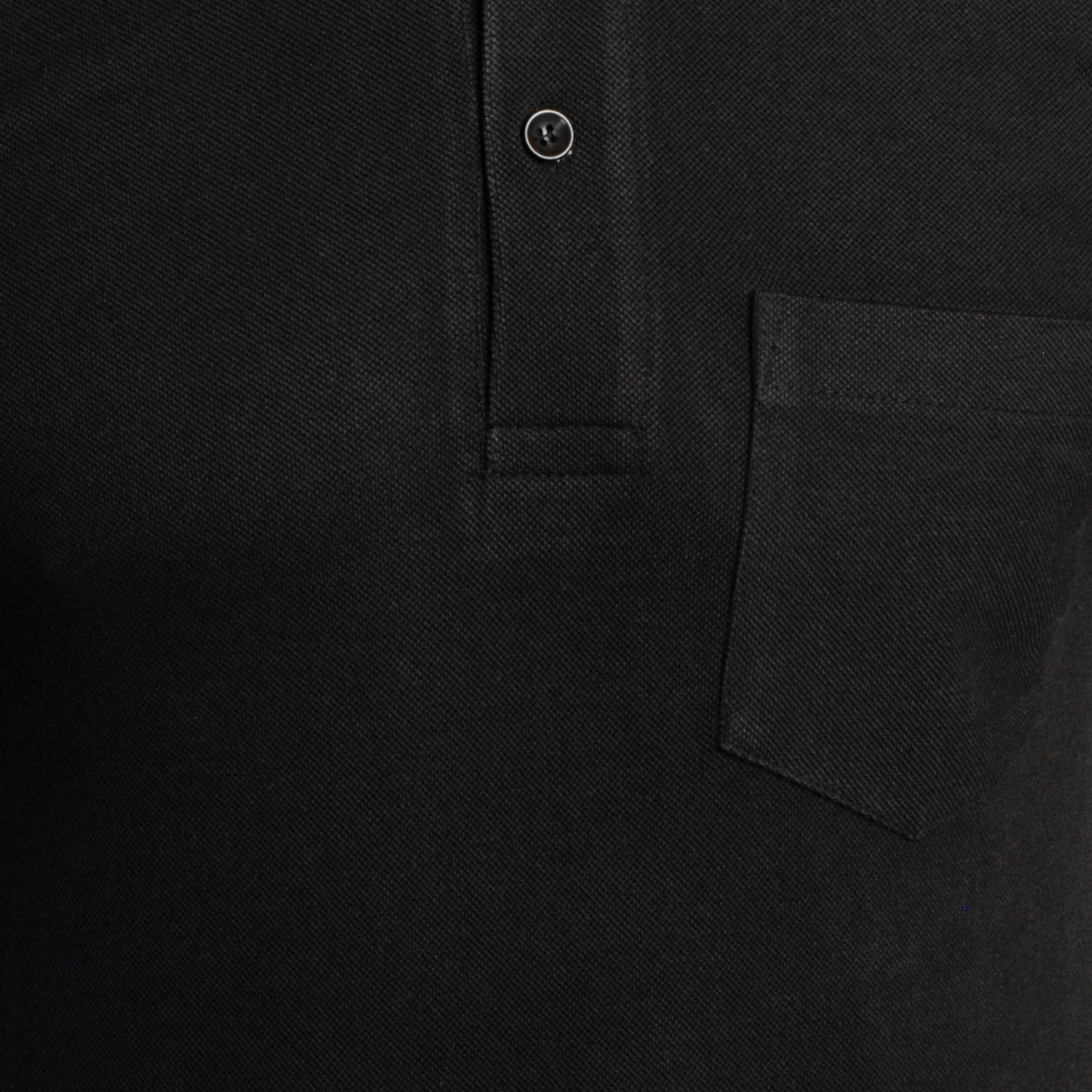 Casual Solid Matty Polo T-Shirt with Chest Pocket - 1004 HS