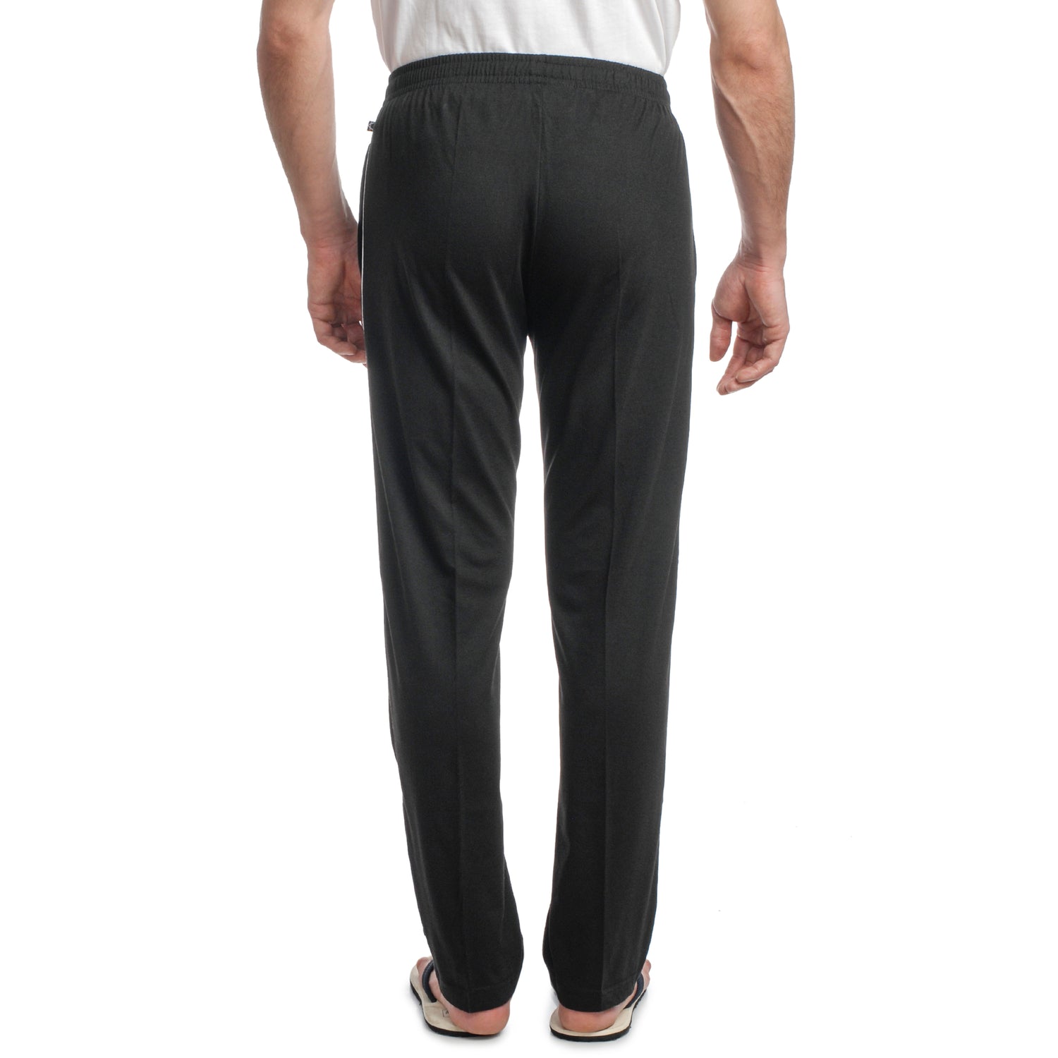 Men’s Cotton Hosiery Track Pants – Regular Fit with Zipper Pockets & Minimal Side Piping Design 610