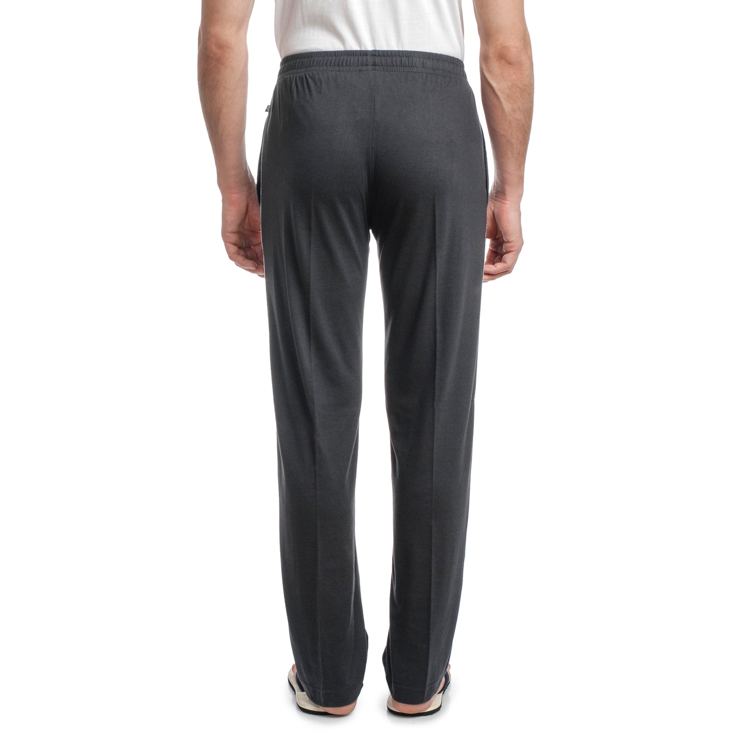 Men’s Cotton Hosiery Track Pants – Regular Fit with Zipper Pockets & Minimal Side Piping Design 610