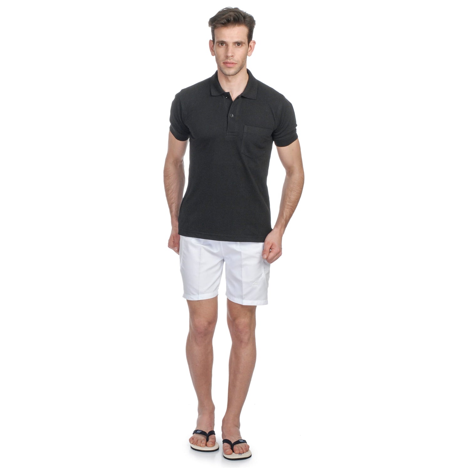 Men’s NS Sports Shorts – Regular Fit, Minimal Design with Zipper Pockets - 1301