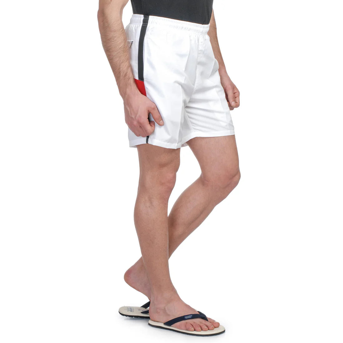Men’s NS Fabric Sports Shorts – Regular Fit, Side Design, Zipper Pockets, Lining Inside - 1326