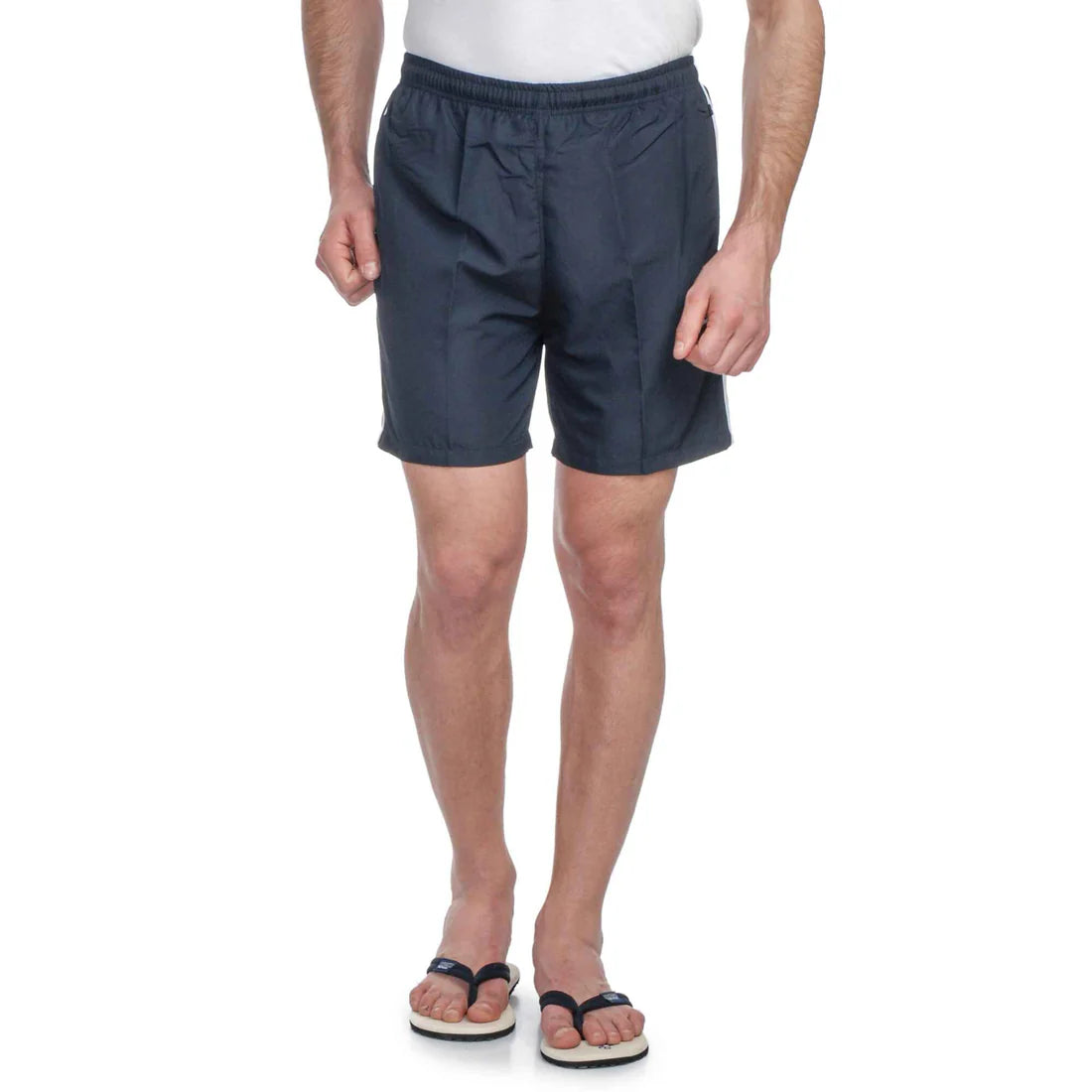 Men’s NS Fabric Sports Shorts – Regular Fit, Side Design, Zipper Pockets, Lining Inside - 1326