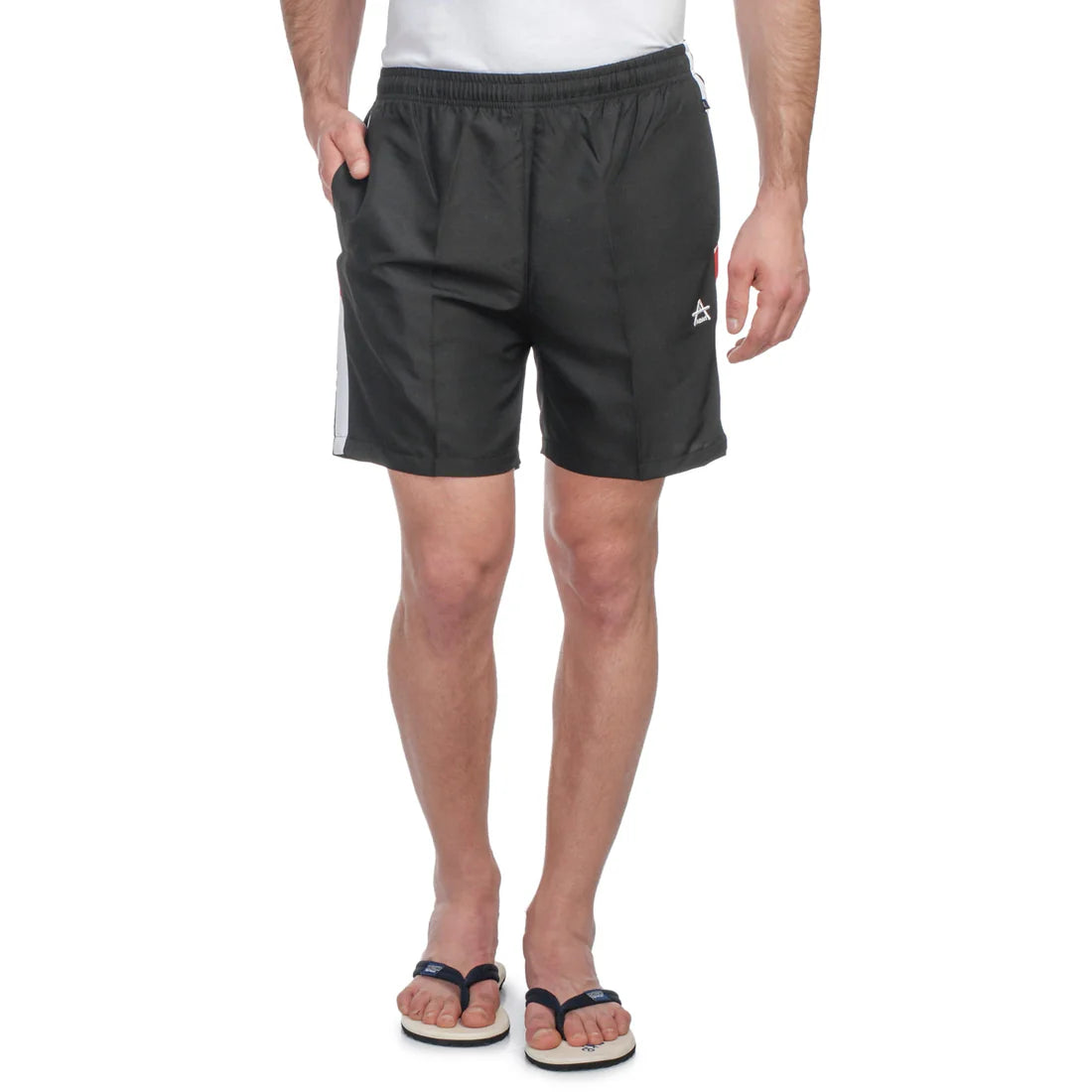 Men’s NS Fabric Sports Shorts – Regular Fit, Side Design, Zipper Pockets, Lining Inside - 1326