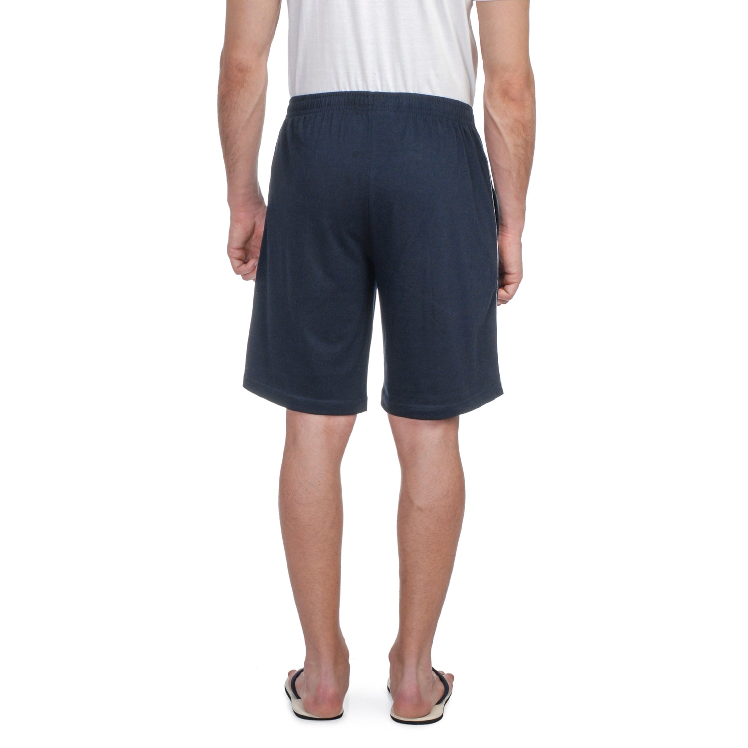Bermuda Shorts for Men with side piping – Regular Fit Cotton Hosiery with Zipper Pockets, Plus Size 110