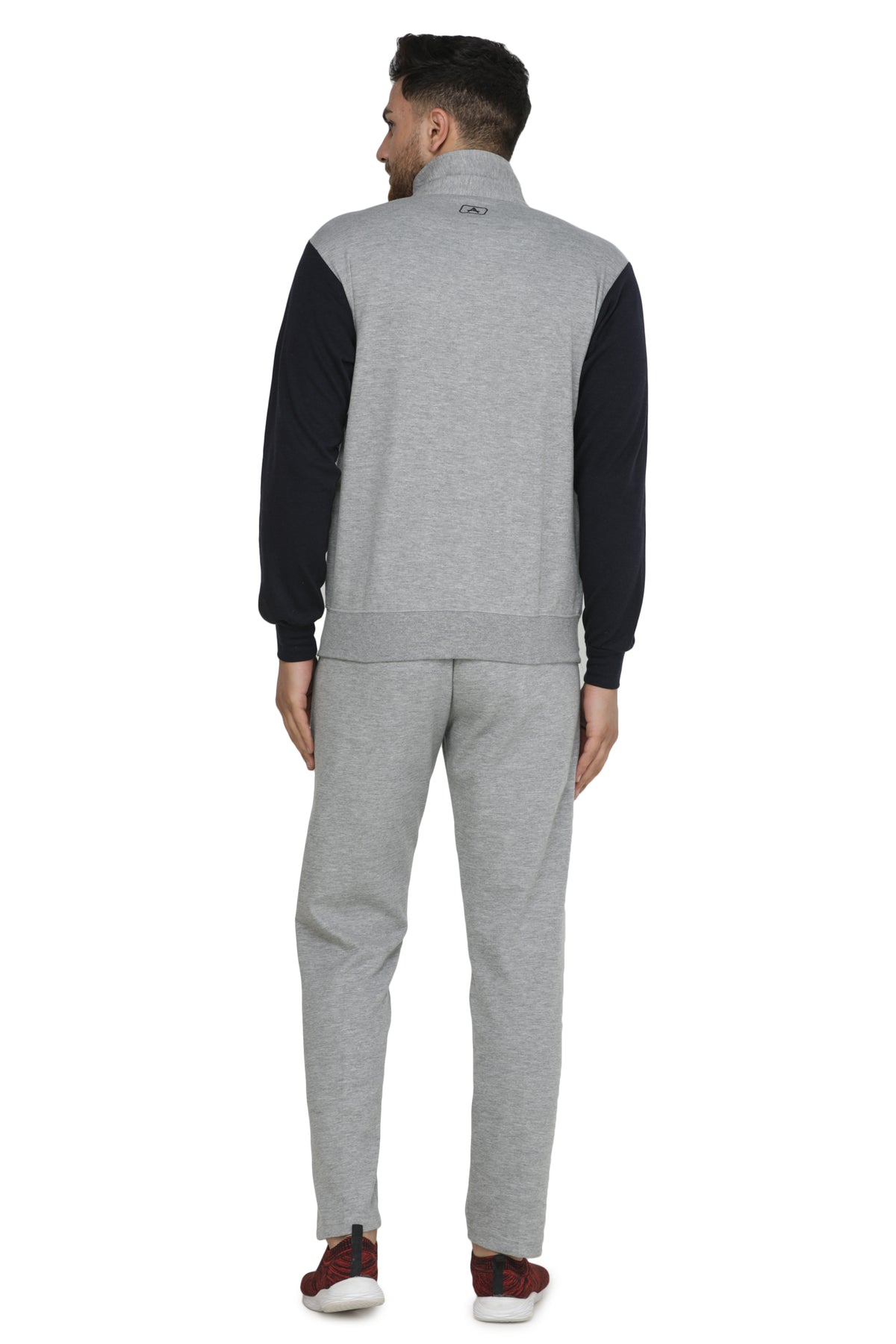 Shoulder Accent Zip-Up Sports Tracksuit Set - 8015