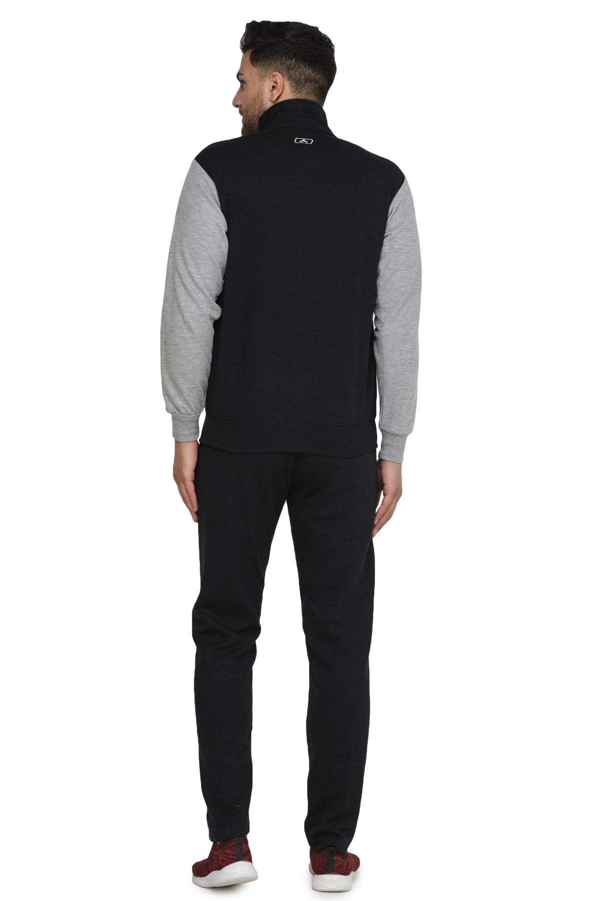 Shoulder Accent Zip-Up Sports Tracksuit Set - 8015