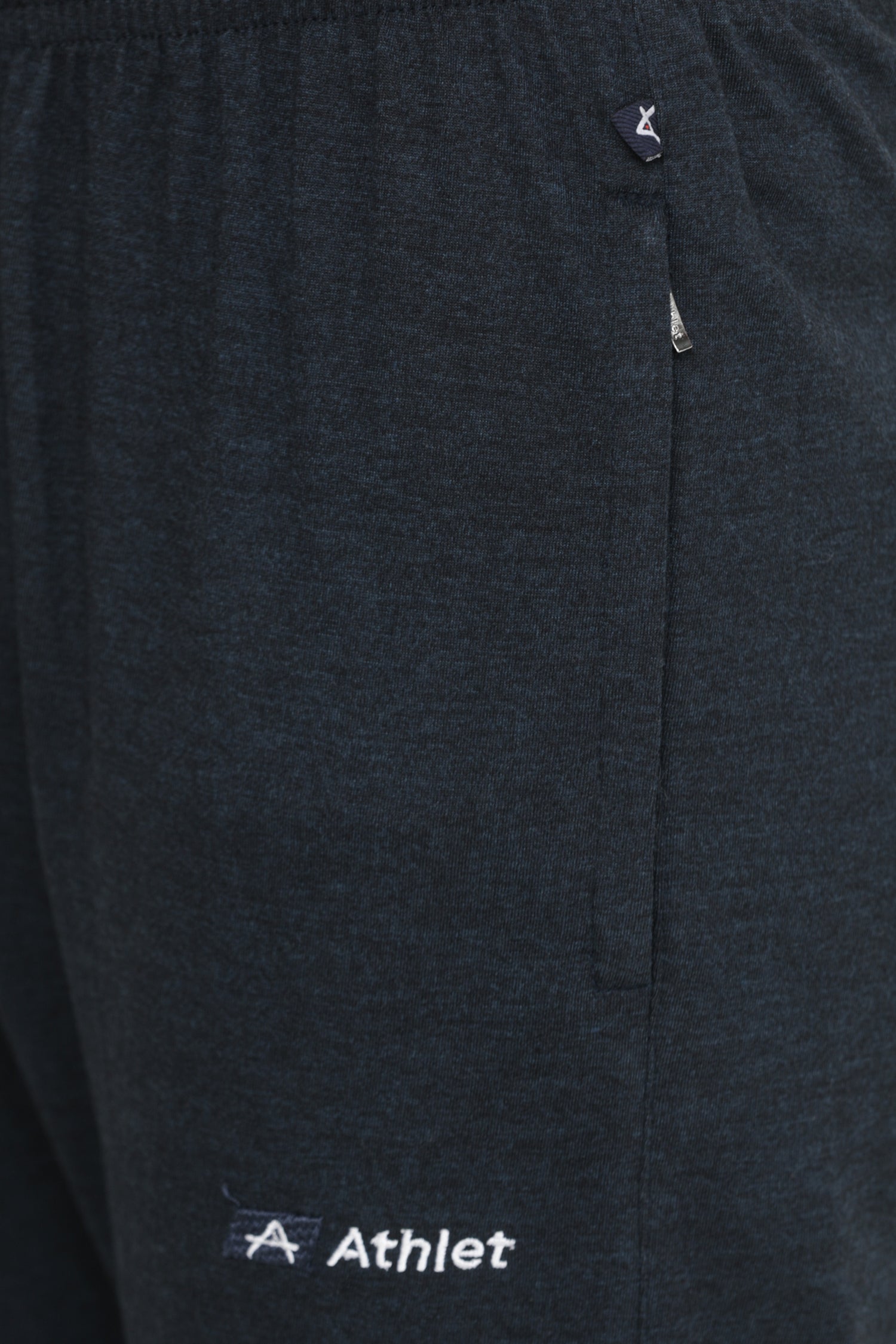 Cotton Track Pants with Front Zip & Back Pocket - 606