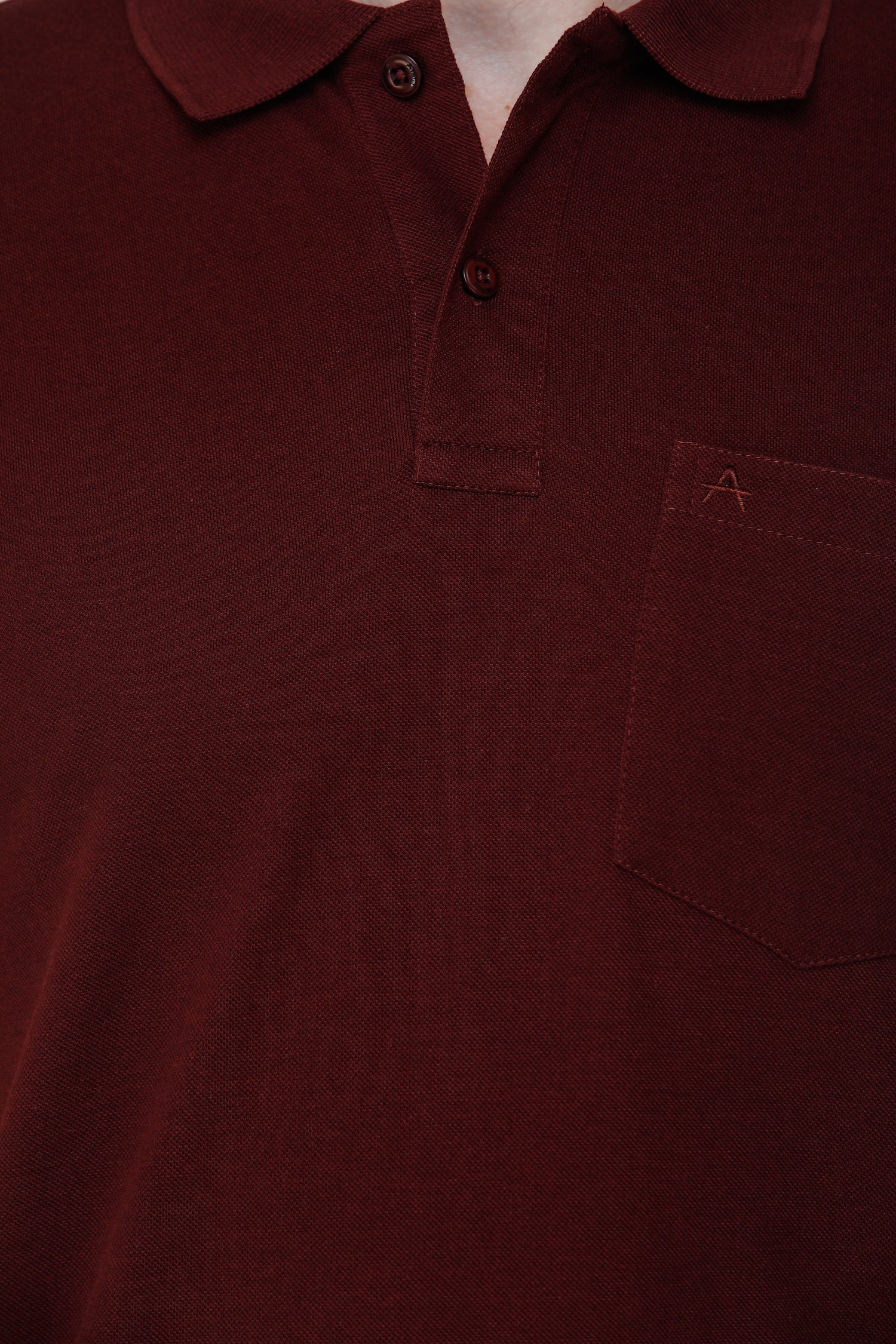 Casual Solid Matty Polo T-Shirt with Chest Pocket - 1004 HS