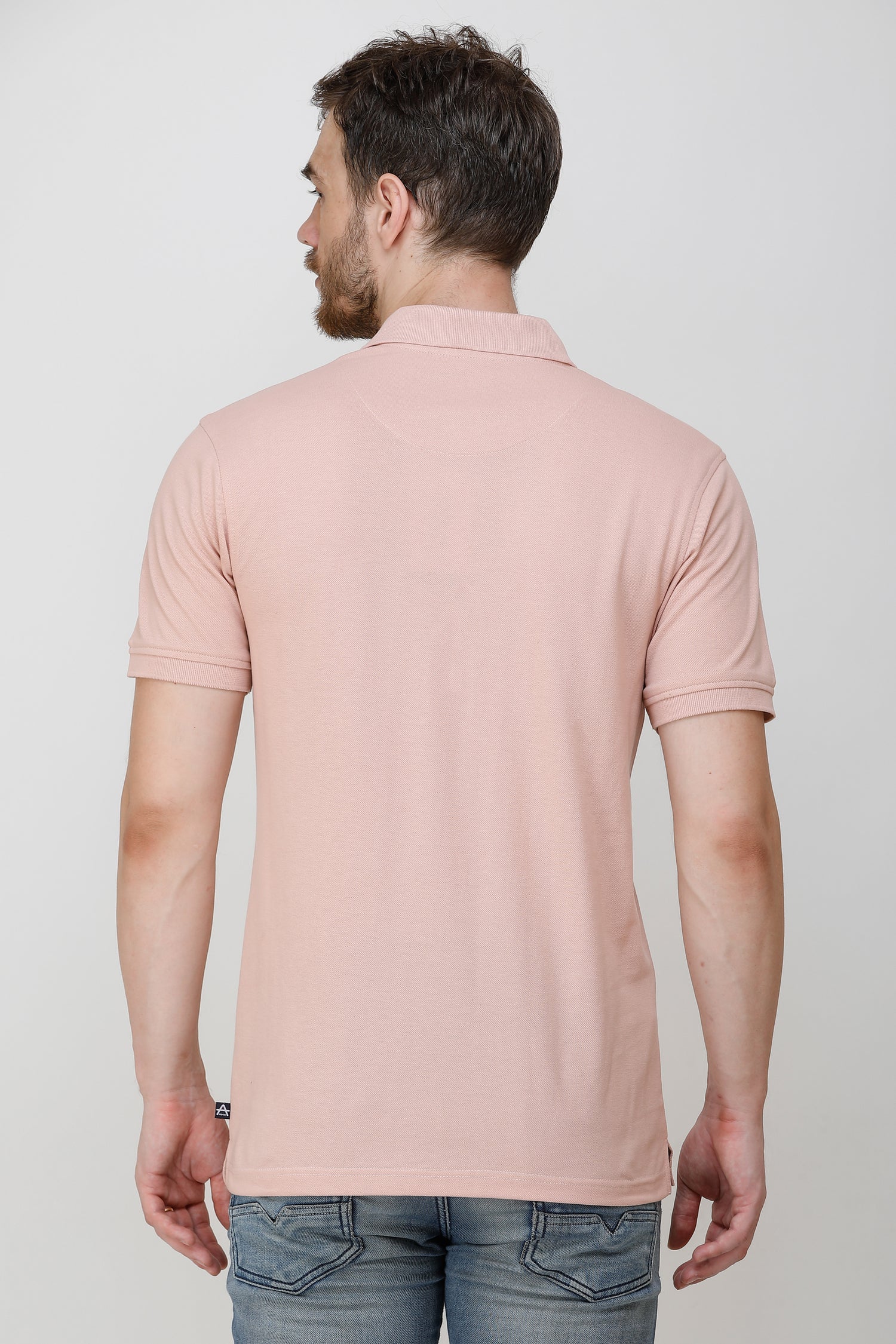 Casual Solid Matty Polo TShirt Chest Pocket - 1004 HS