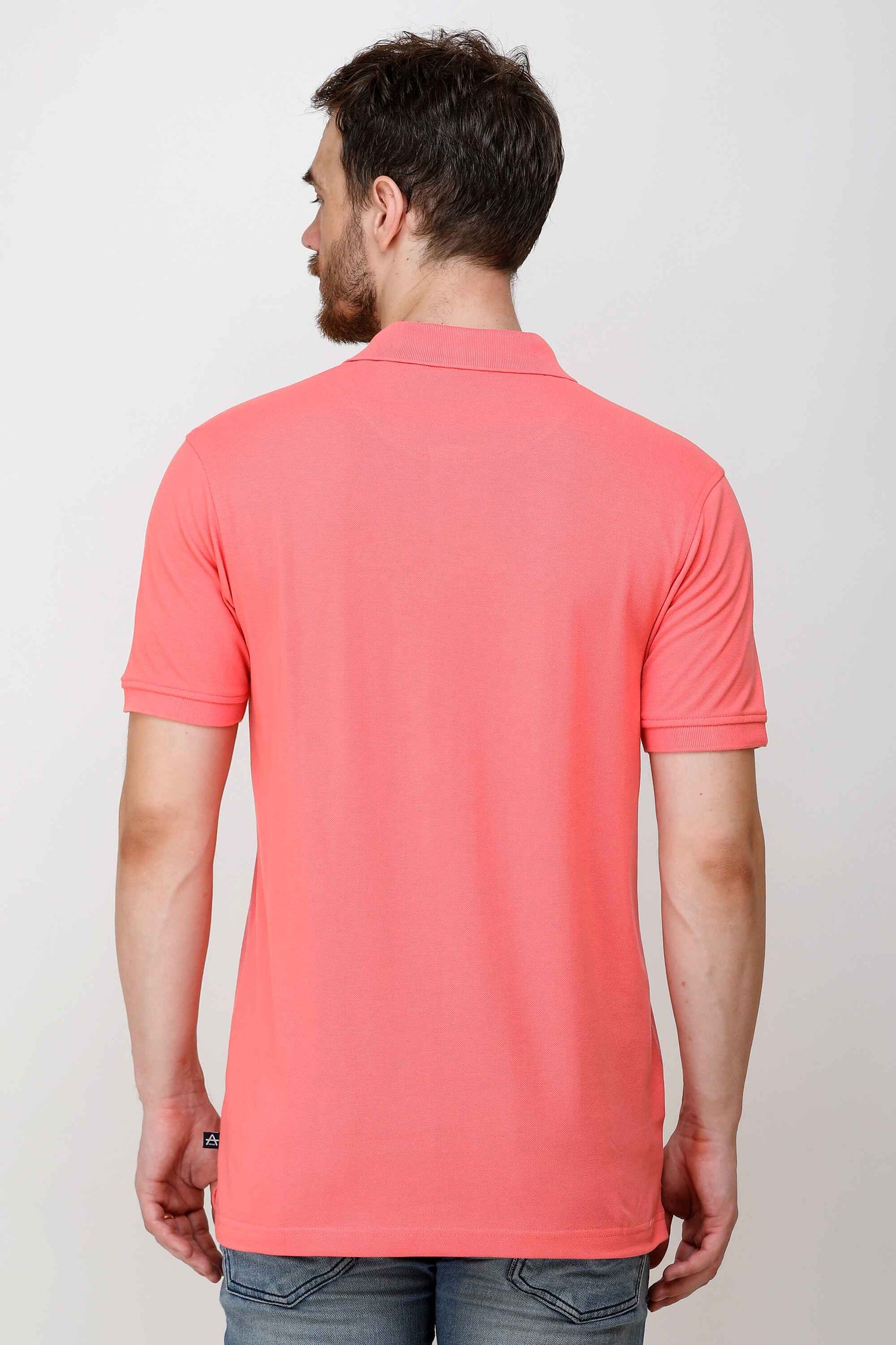 Casual Solid Matty Polo TShirt Chest Pocket - 1004 HS
