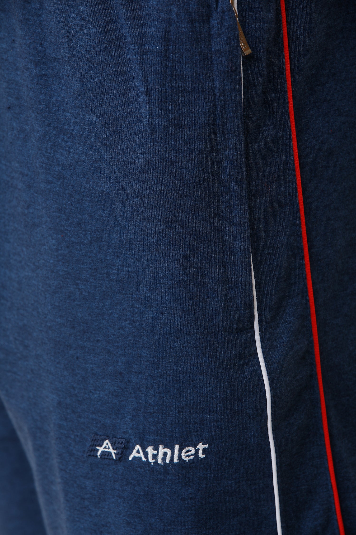 ATHLET Double Side Piping Bermuda for Men – Cotton Hosiery Regular Fit Shorts with Zipper Pockets