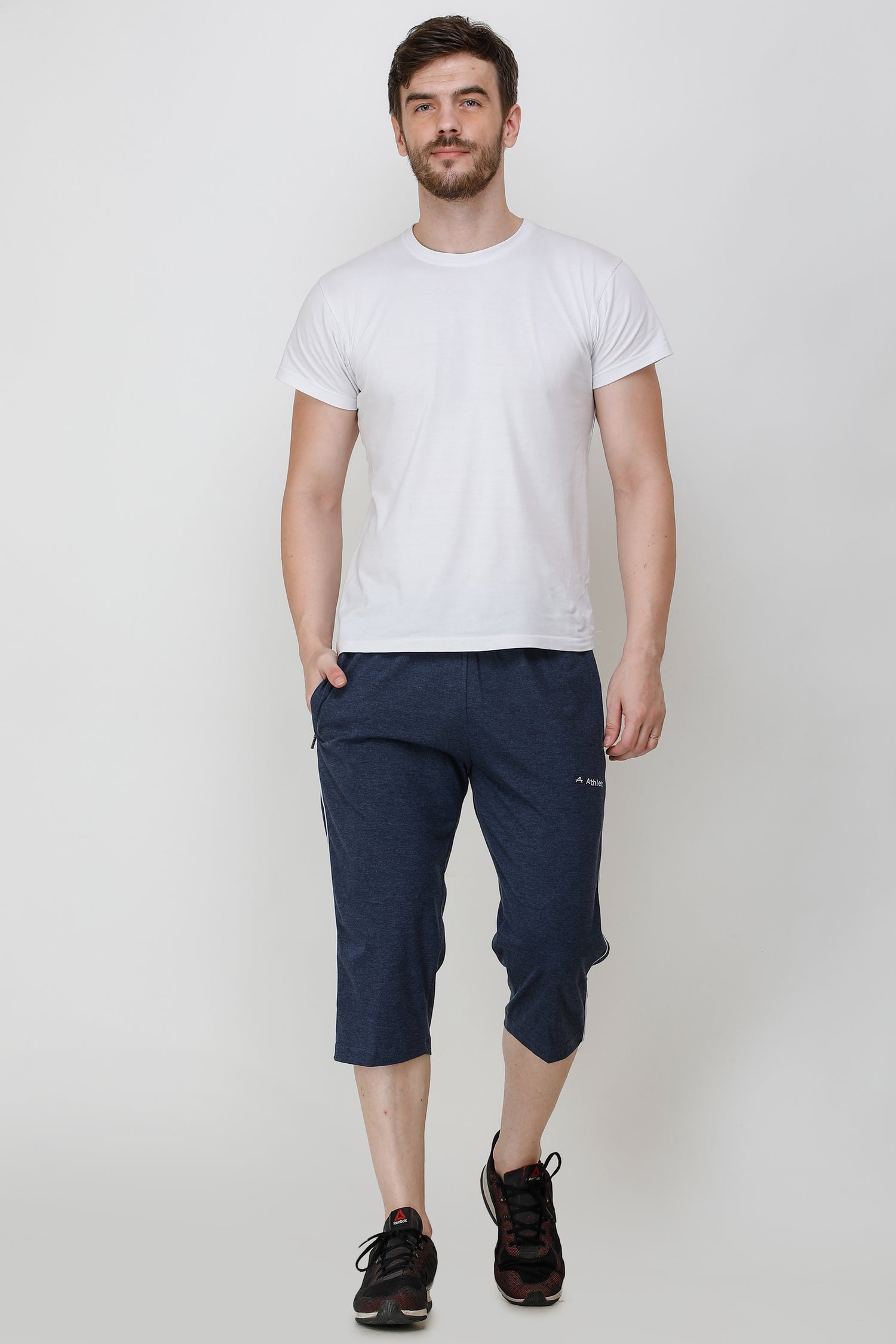 Cotton Hosiery 3/4 Length Capris - 310