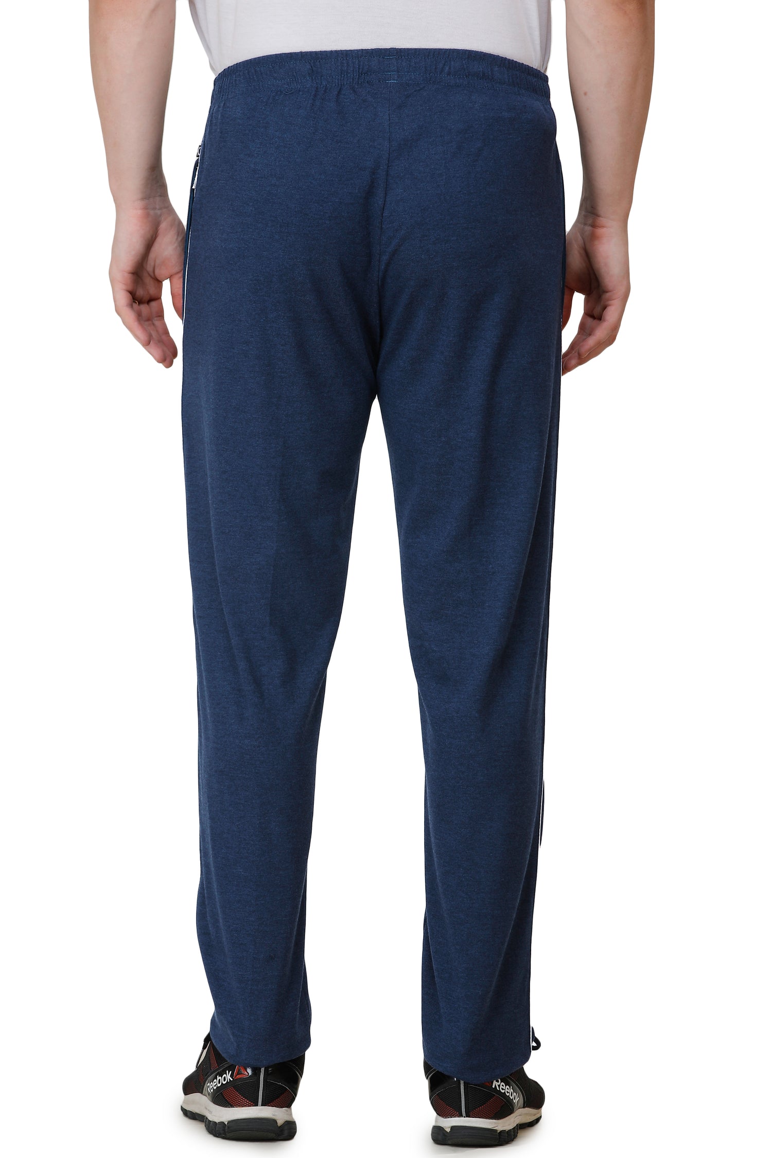 Men’s Cotton Hosiery Track Pants – Regular Fit with Zipper Pockets & Minimal Side Piping Design 610