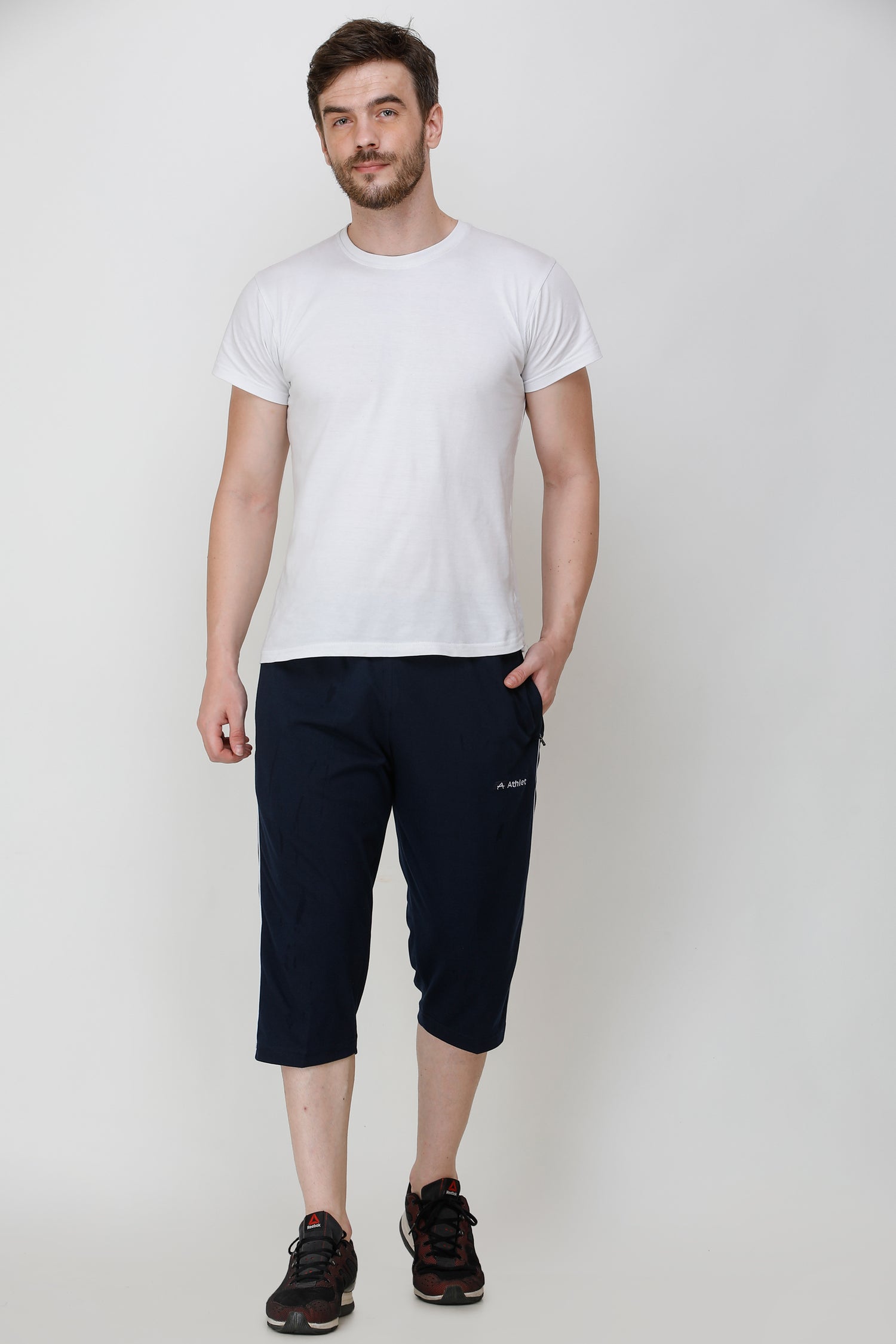Cotton Hosiery 3/4 Length Capris - 310