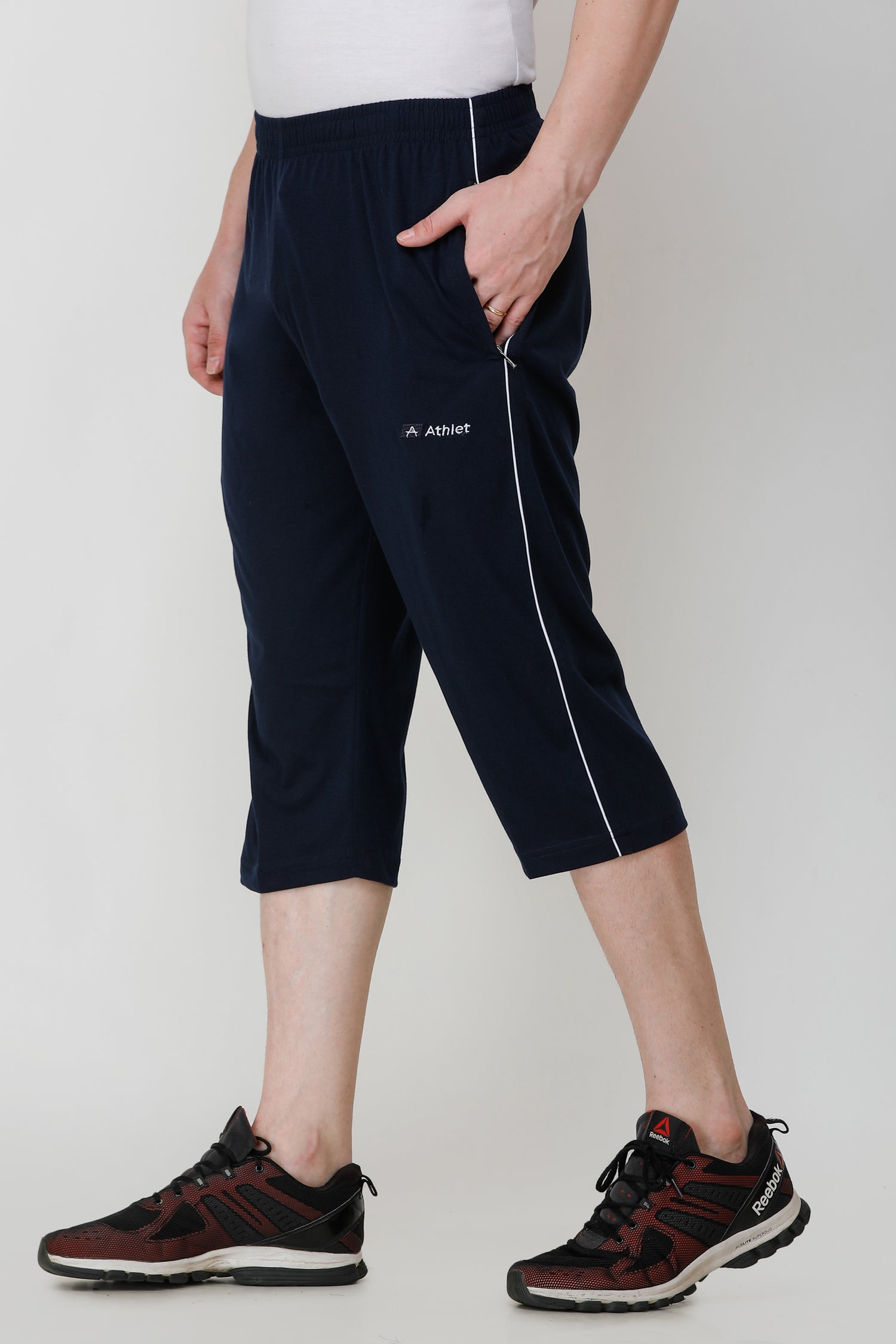 Cotton Hosiery 3/4 Length Capris - 310