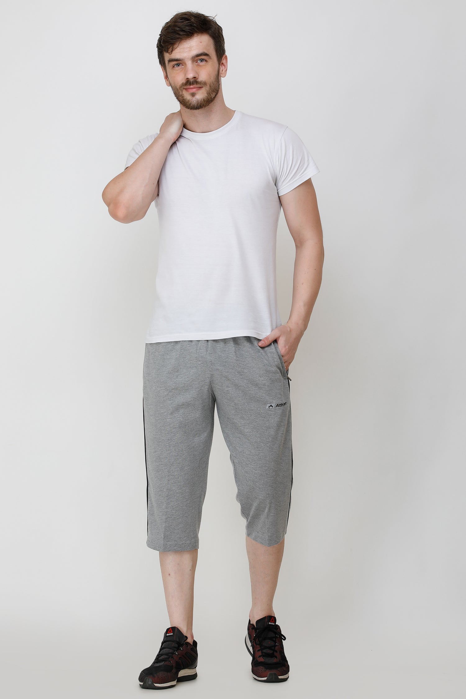 Cotton Hosiery 3/4 Length Capris - 310
