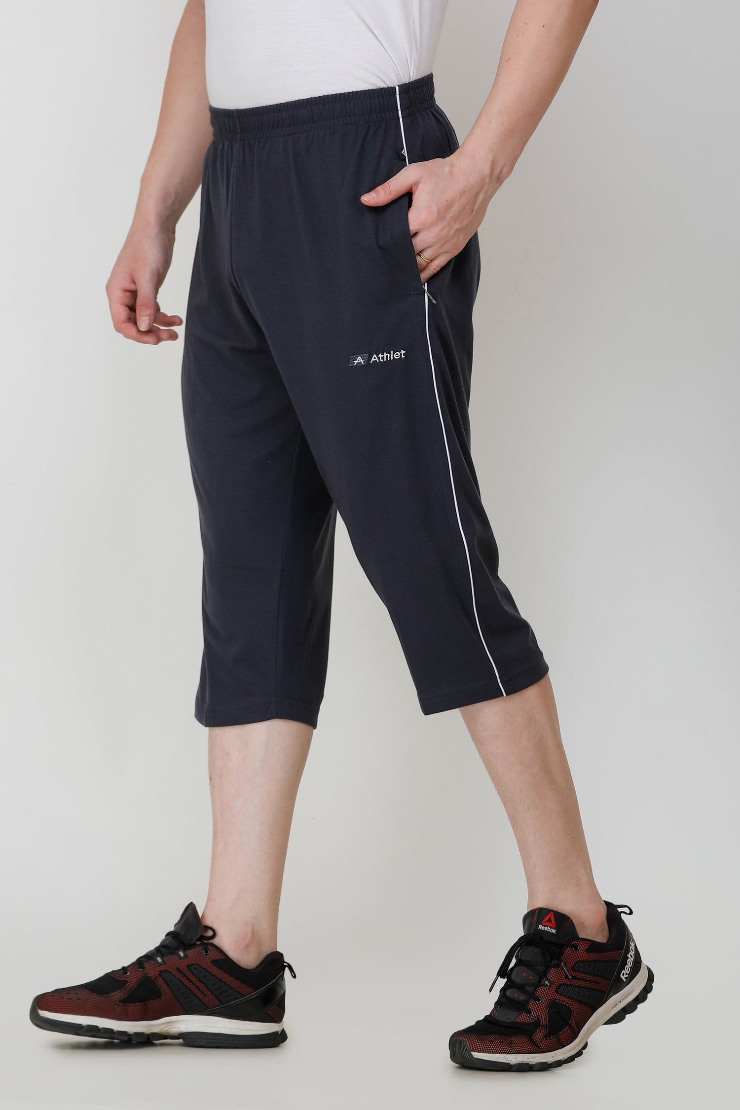 Cotton Hosiery 3/4 Length Capris - 310