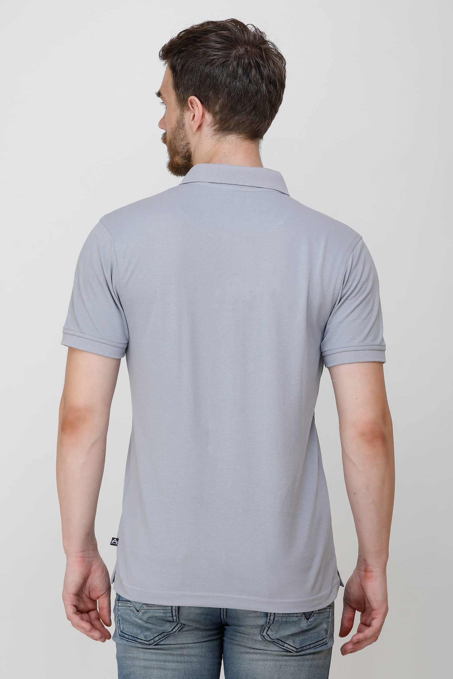 Casual Solid Matty Polo TShirt Chest Pocket - 1004 HS