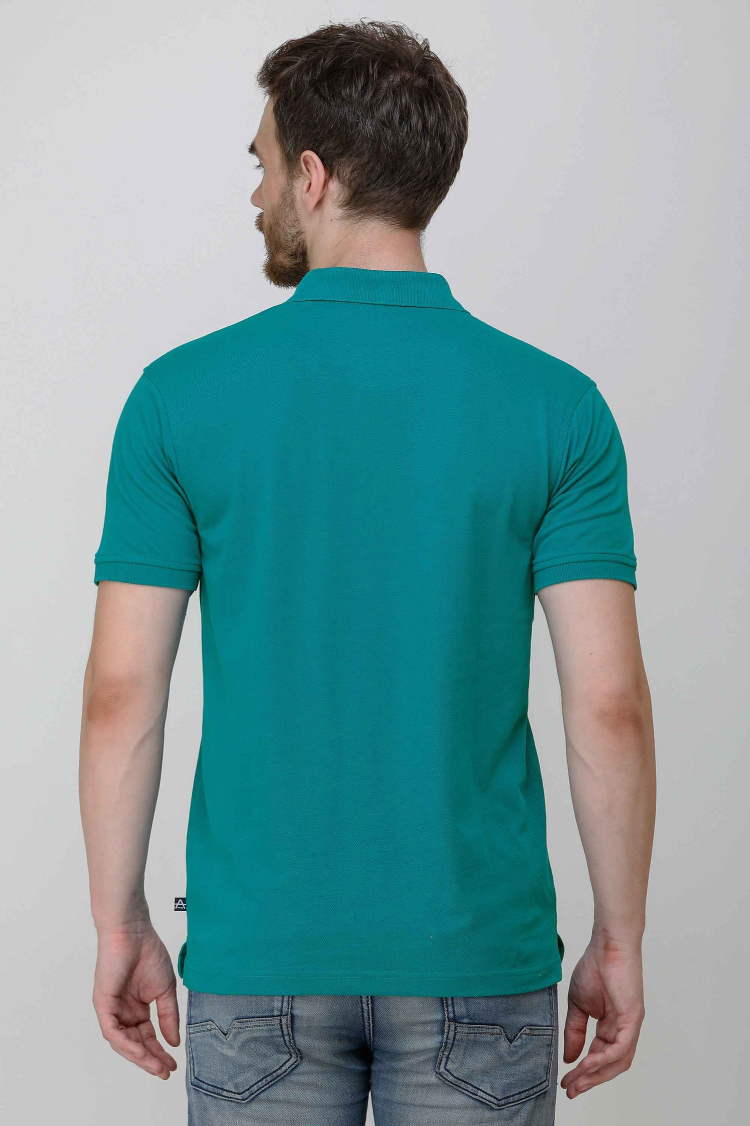 Casual Solid Matty Polo TShirt Chest Pocket - 1004 HS