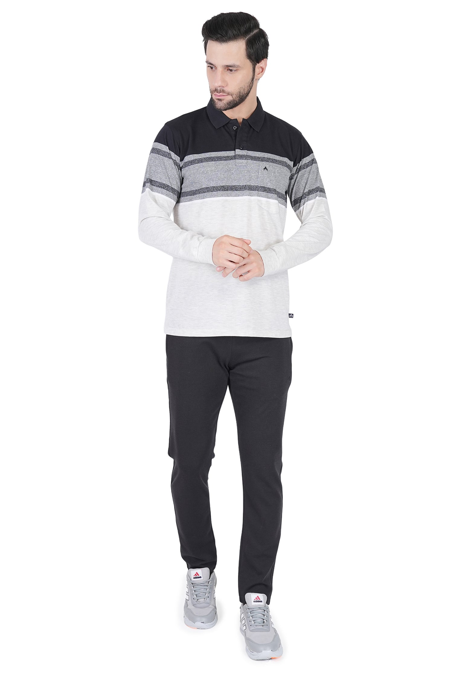 Men’s Premium Slim-Fit Self-Pattern Track Pants 692