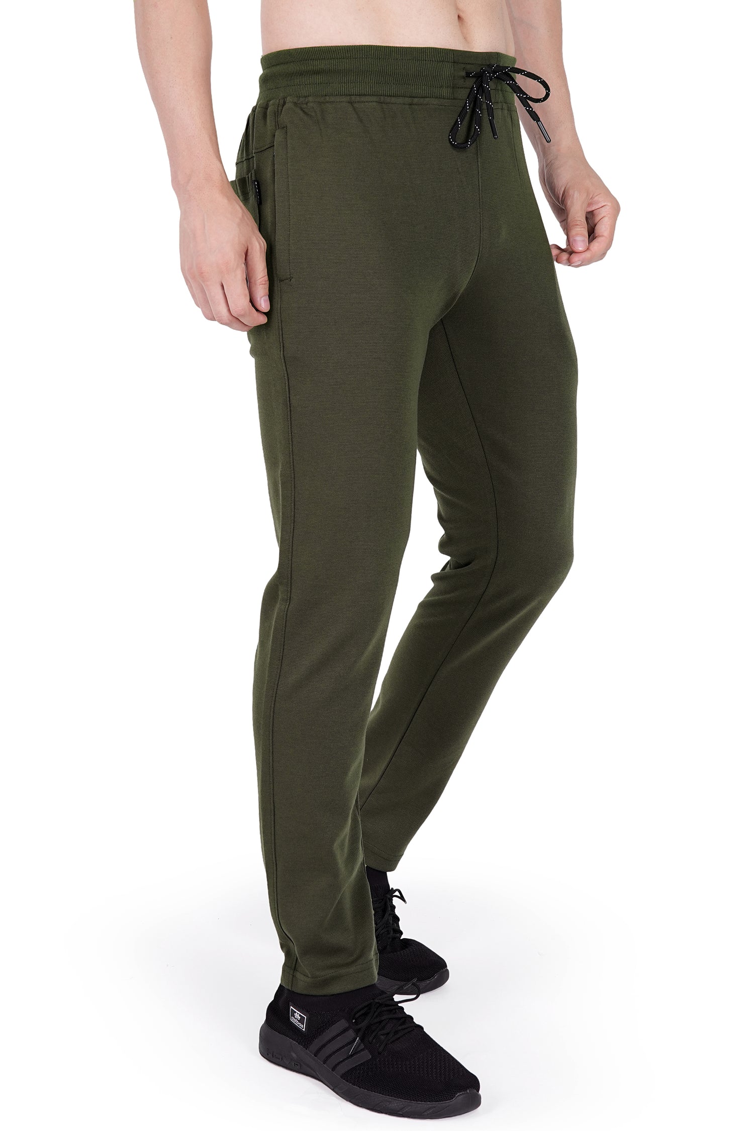 Men’s Premium Slim-Fit Self-Pattern Track Pants 692