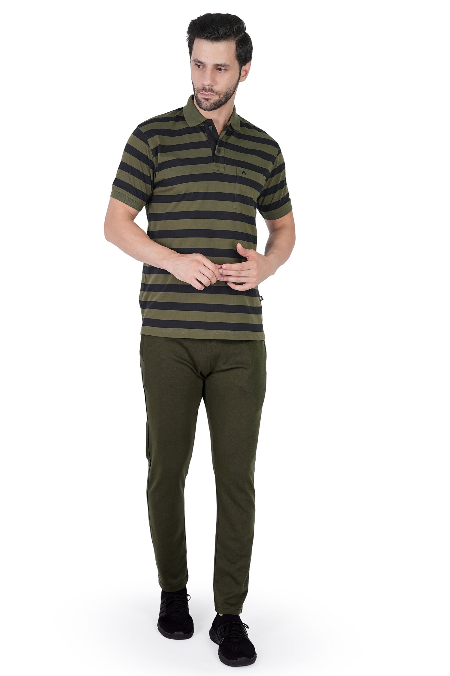Men’s Premium Slim-Fit Self-Pattern Track Pants 692