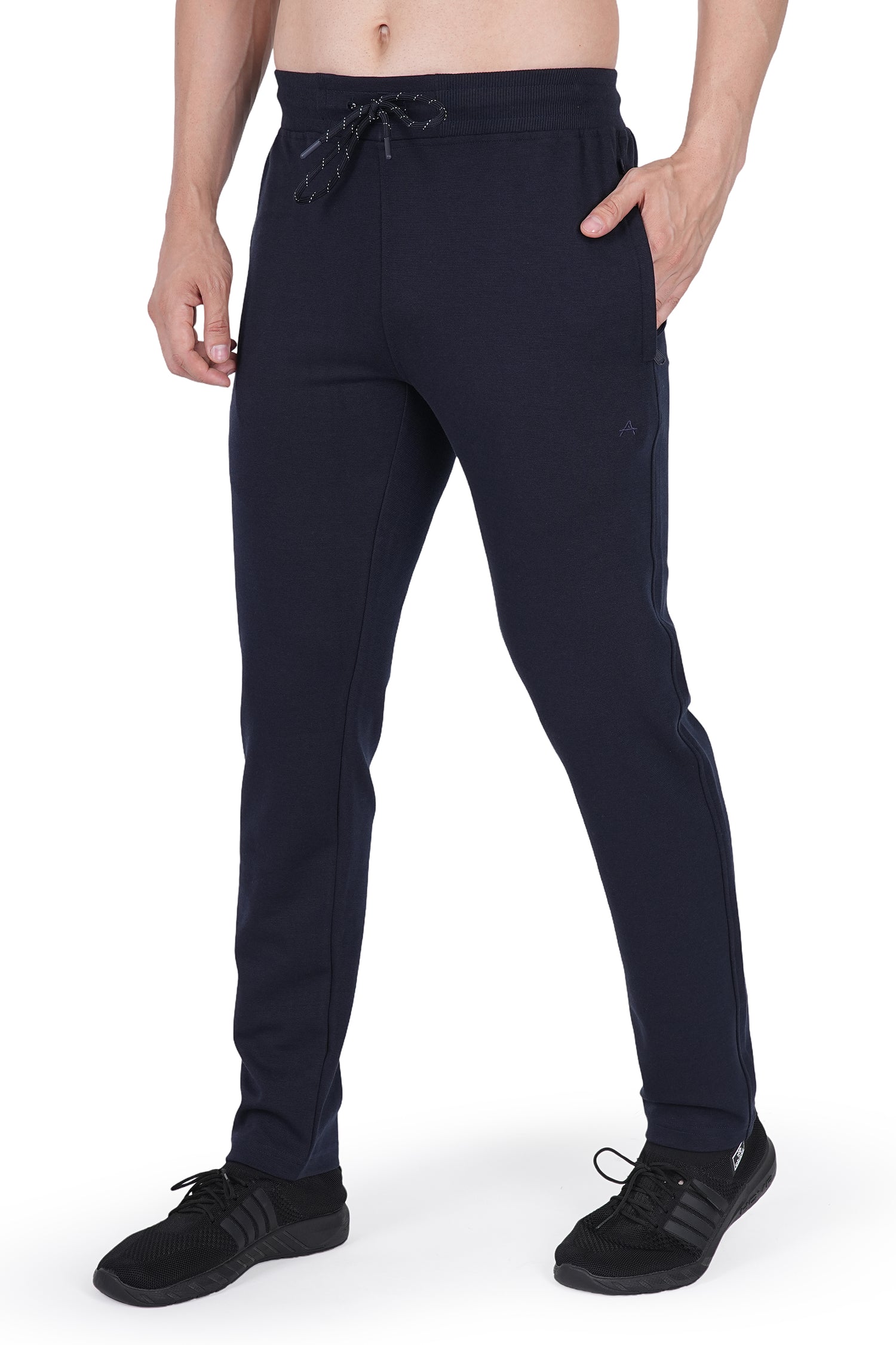 Men’s Premium Slim-Fit Self-Pattern Track Pants 692
