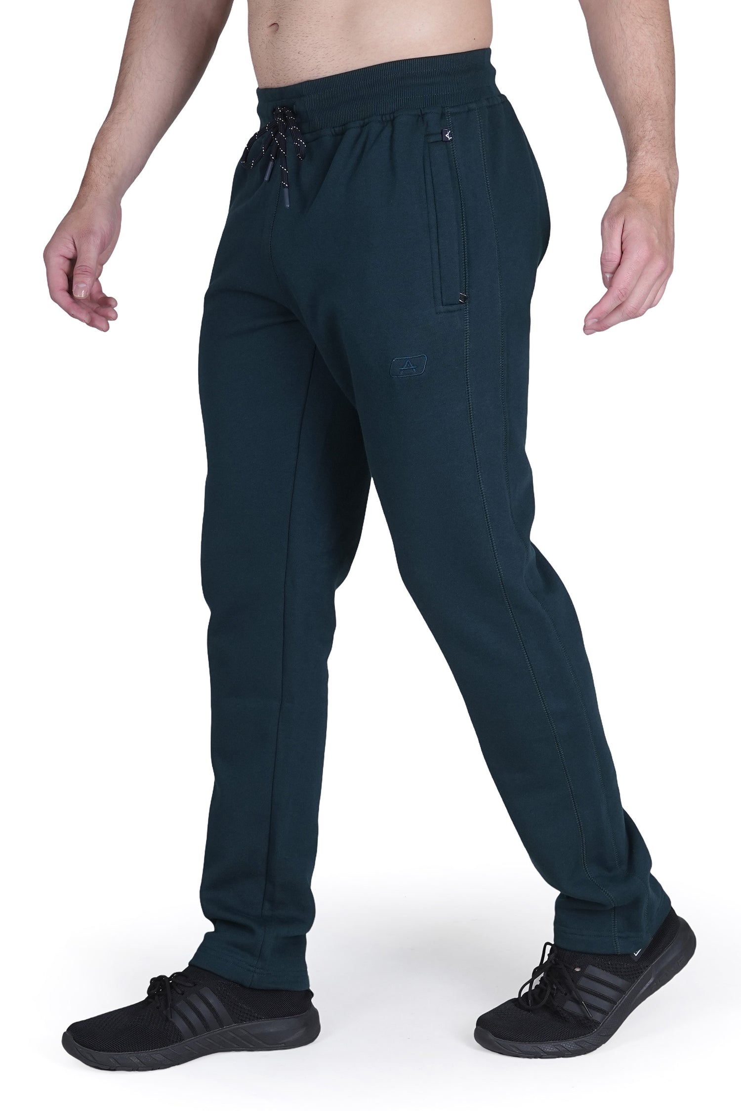 Slim Fit Solid Track Pants for Men & Unisex – Very Warm with Zip Pockets -911